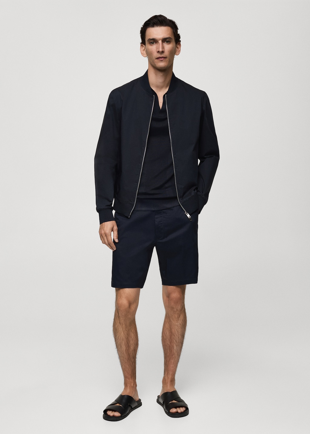 Bomber jacket with zip Men MANGO South Korea