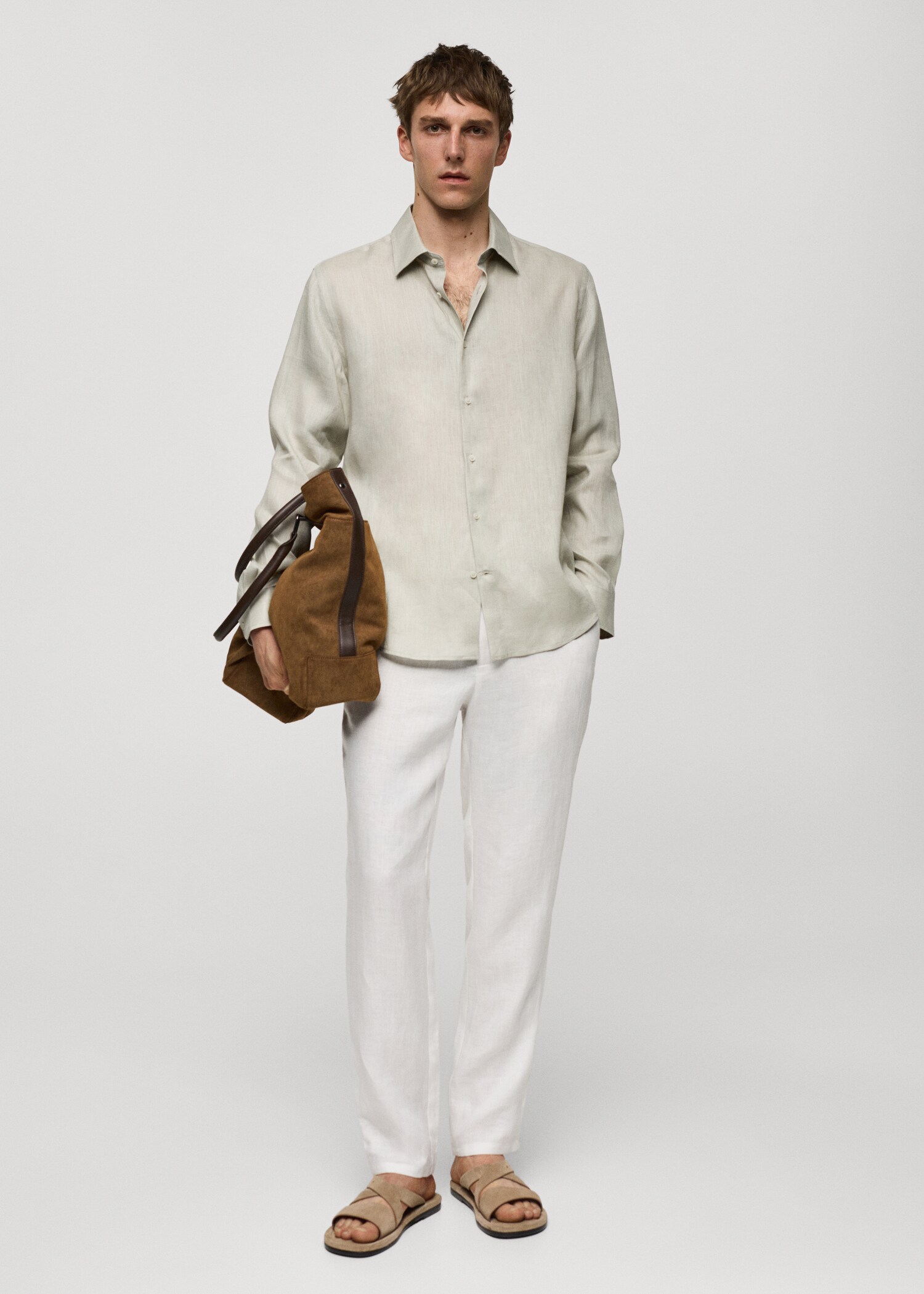 Camisa regular fit 100% lli - Pla general