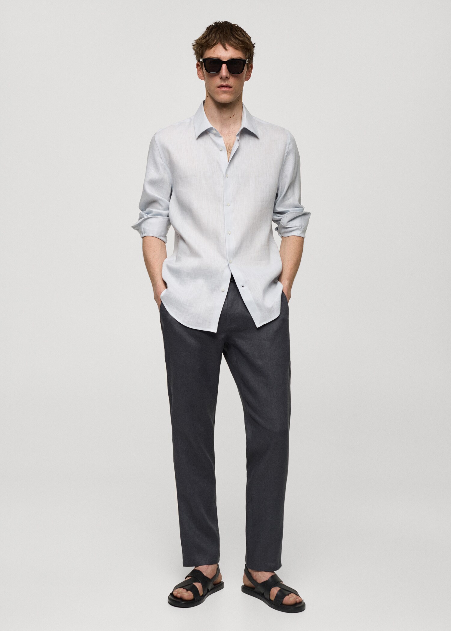 Camisa regular fit 100% lli - Pla general