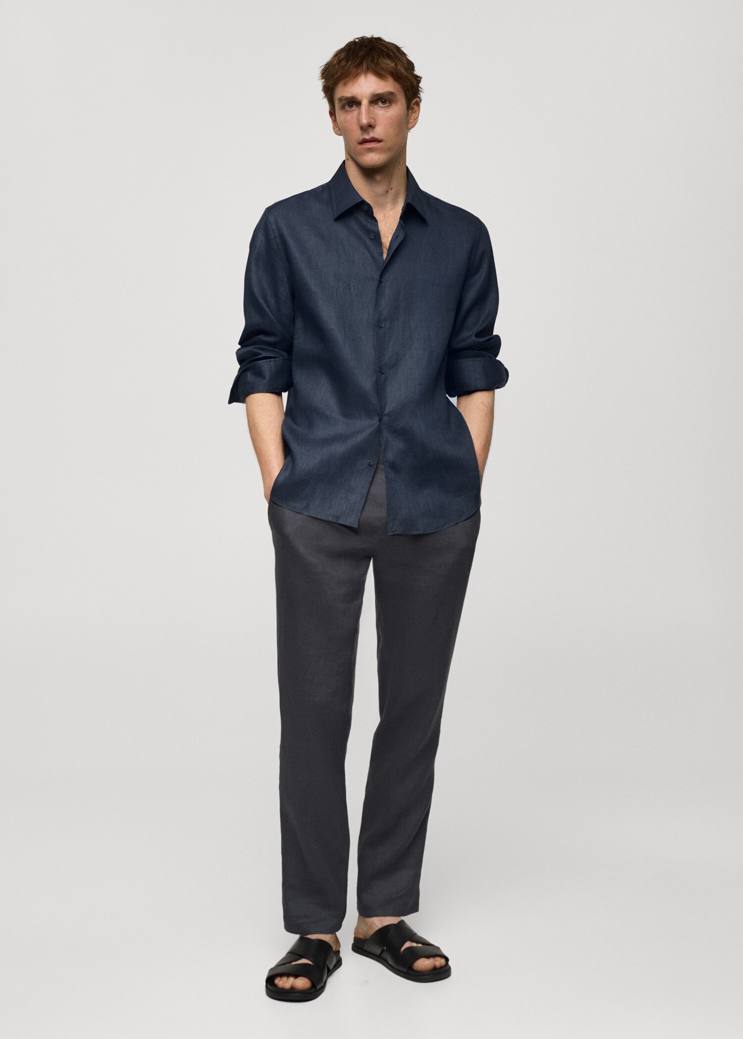 Camisa regular fit 100% lli - Pla general