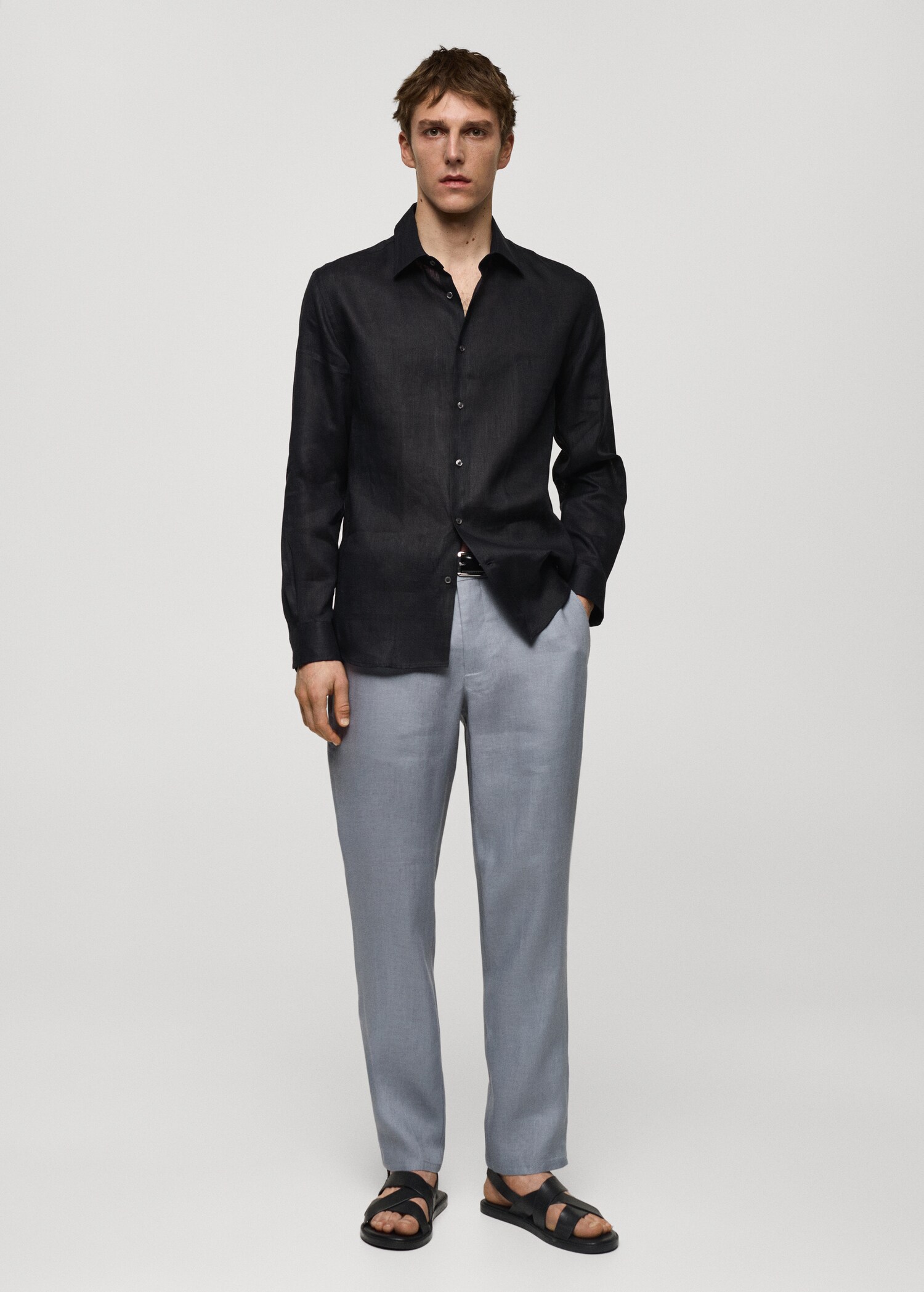 Camisa regular fit 100% lli - Pla general