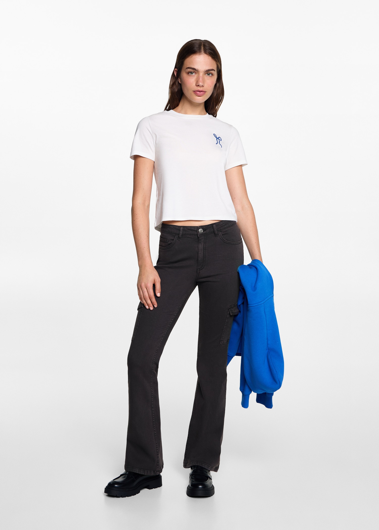 Flared cargo jeans - General plane