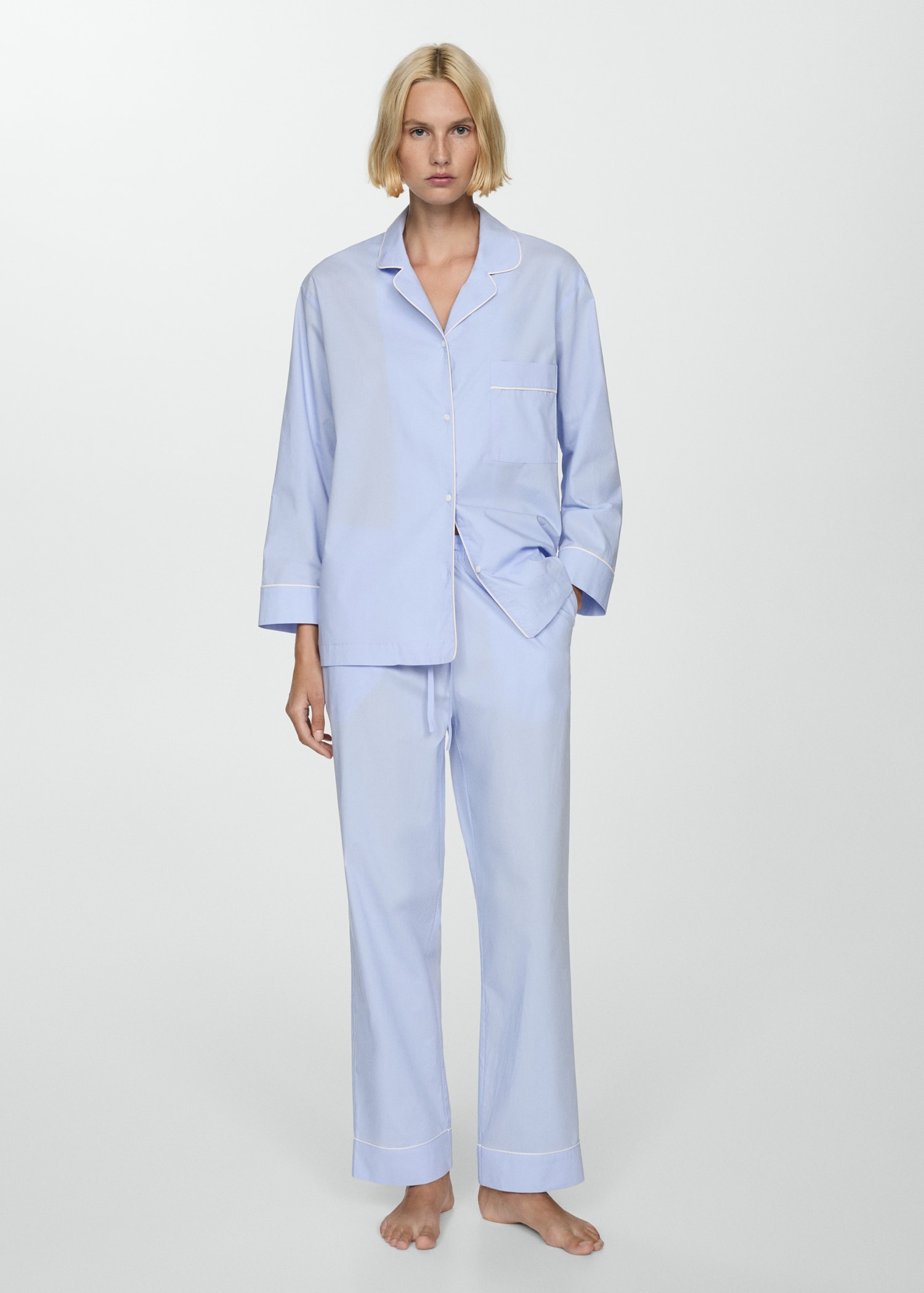 Pantalon pyjama droit nœud - Plan général