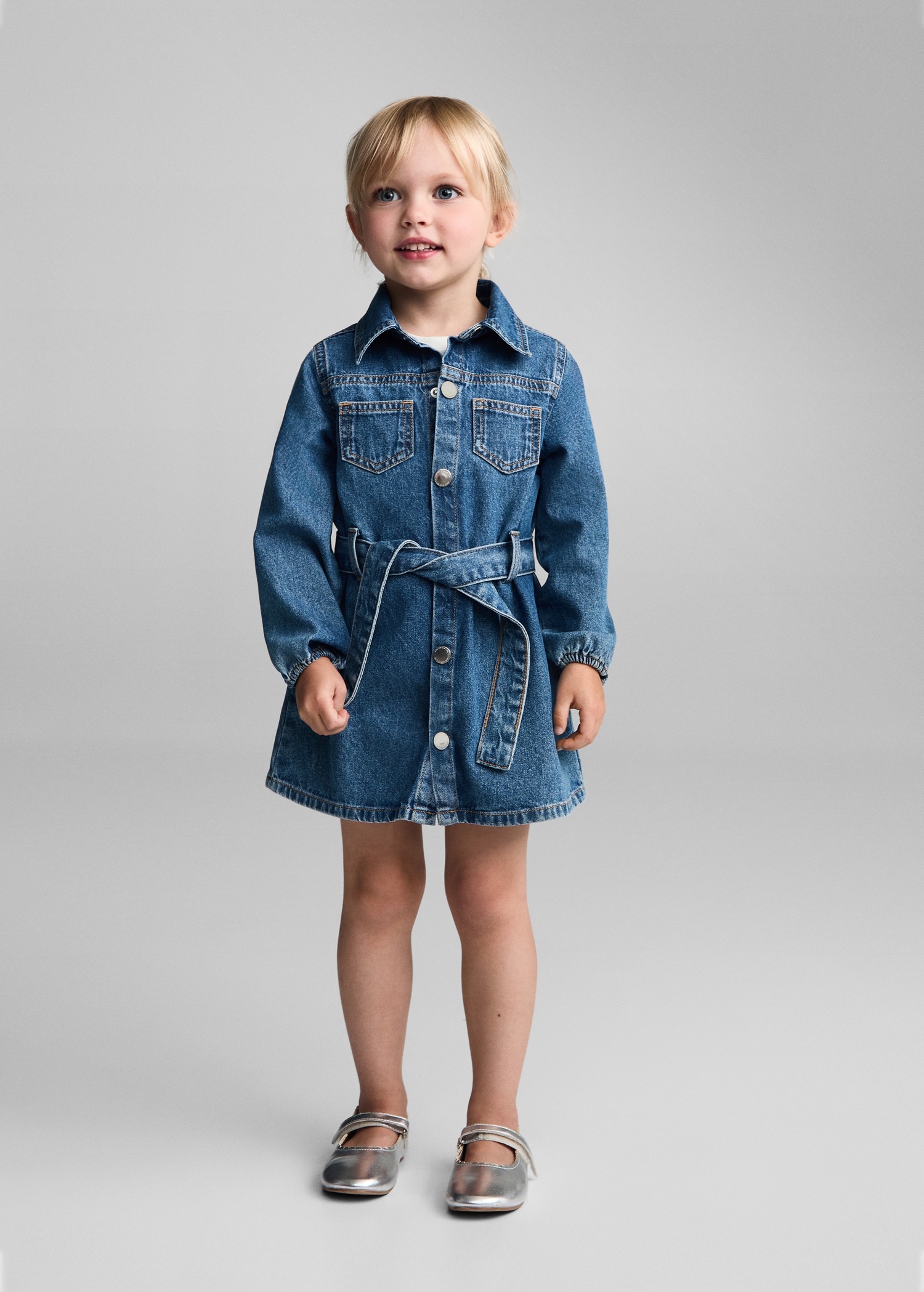Denim shirt dress - Main Image