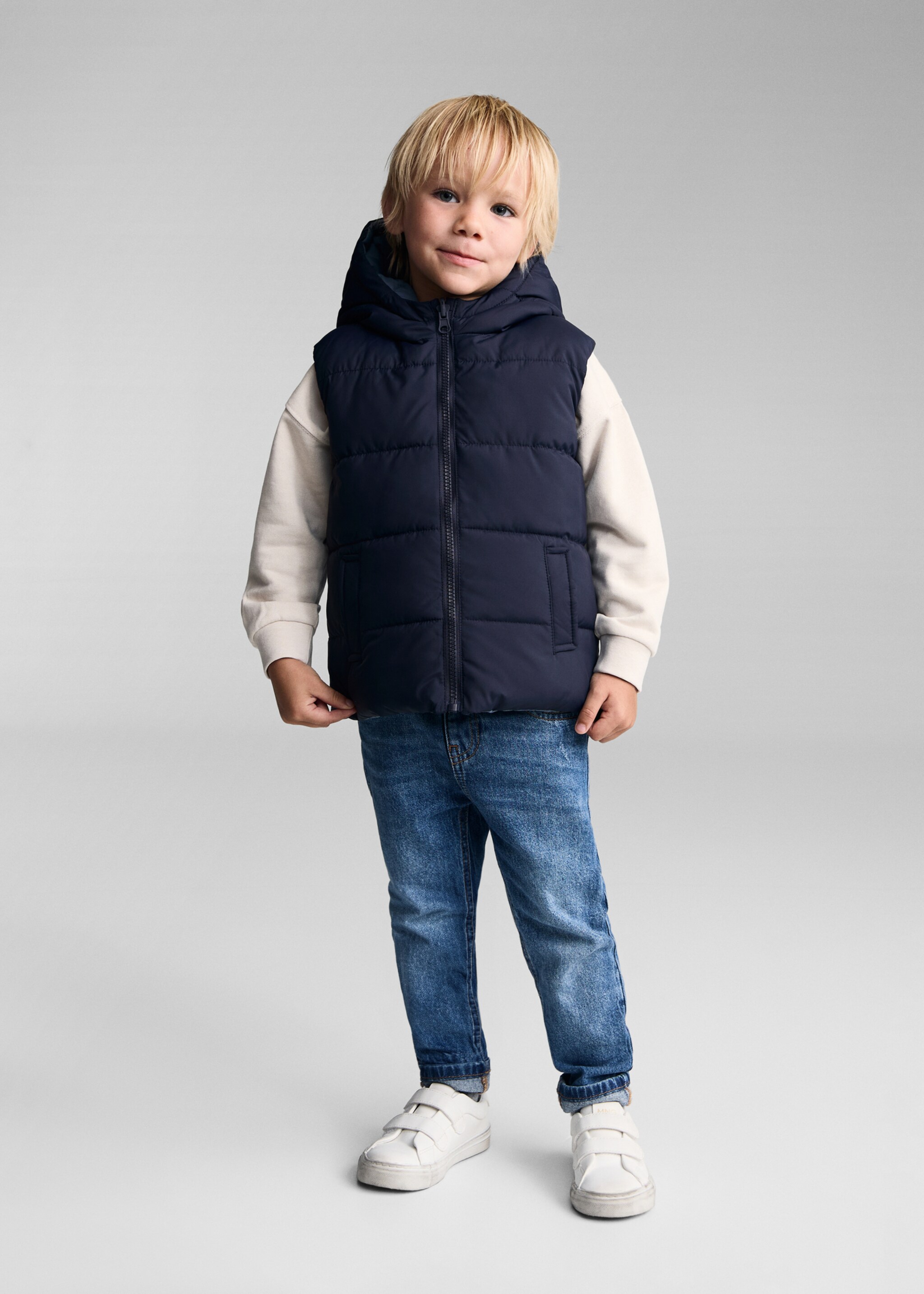 Chaleco acolchado reversible - Plano general