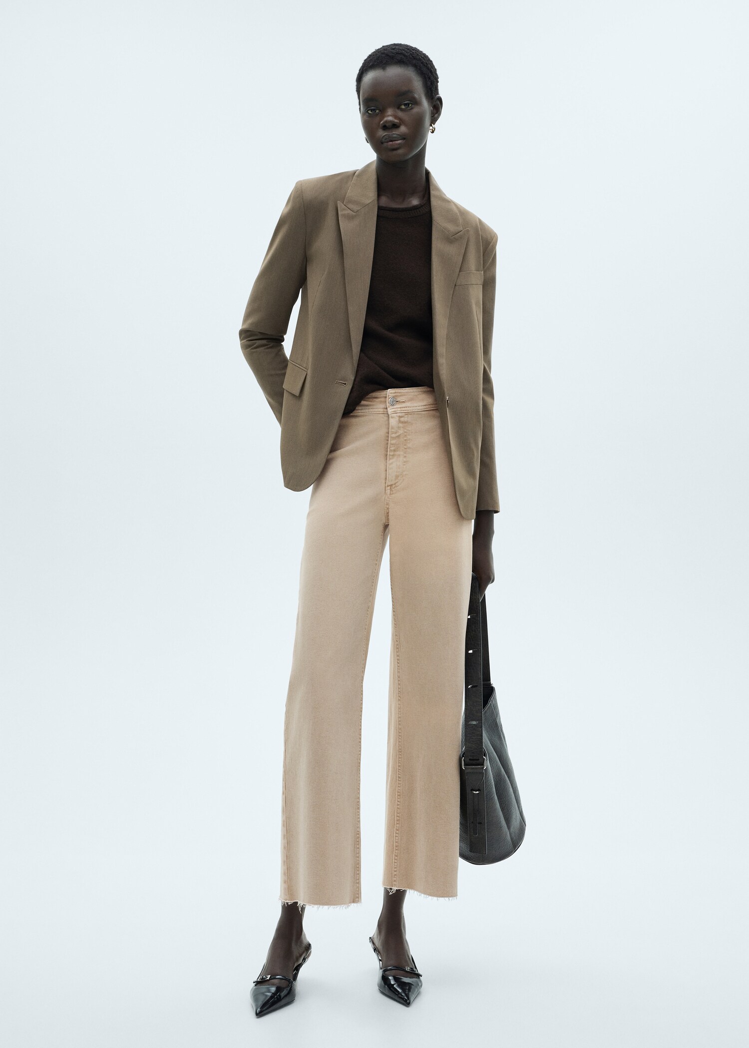 Jean style jupe-culotte Catherin taille haute - Plan général