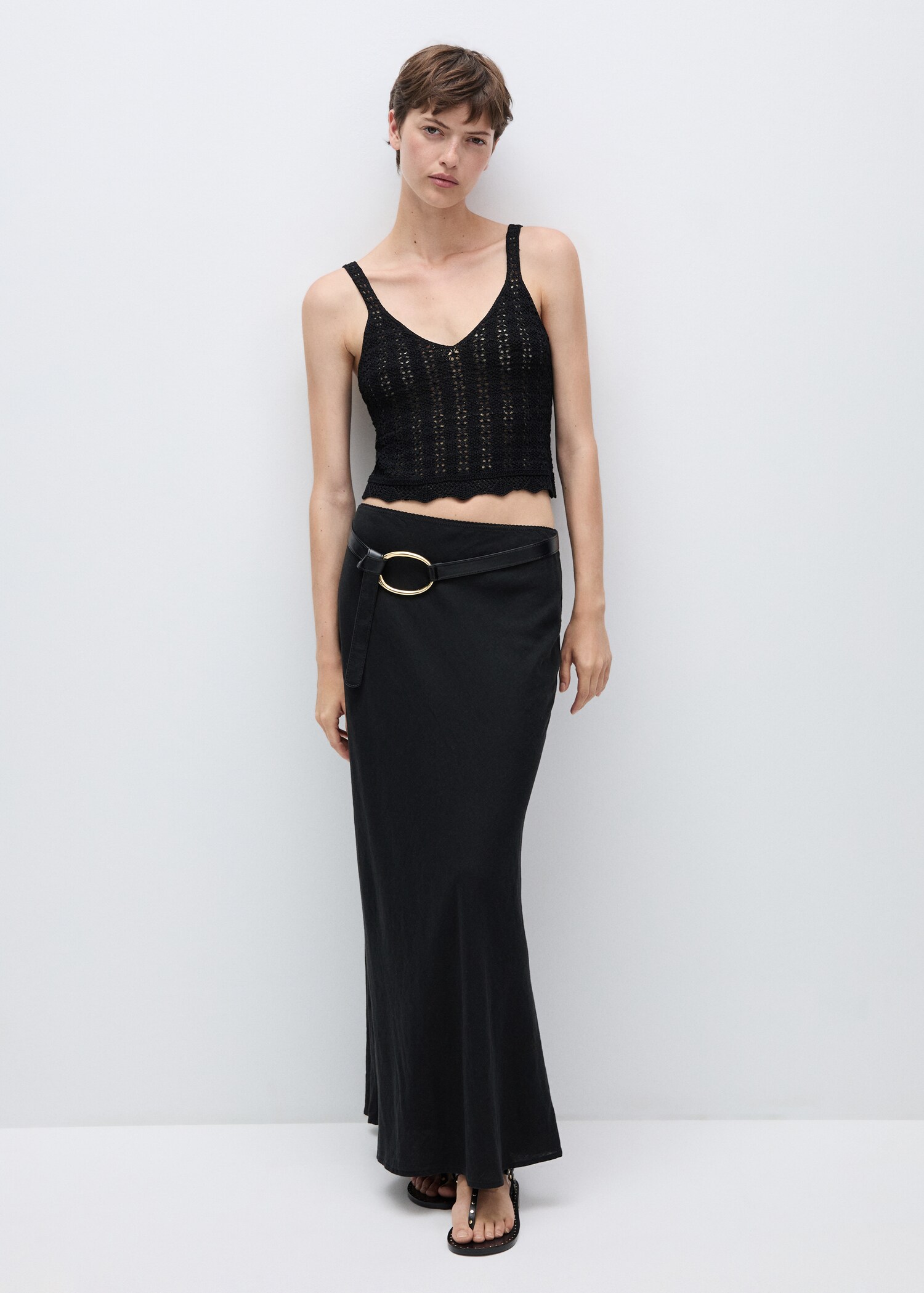 Crop top maille - Plan général