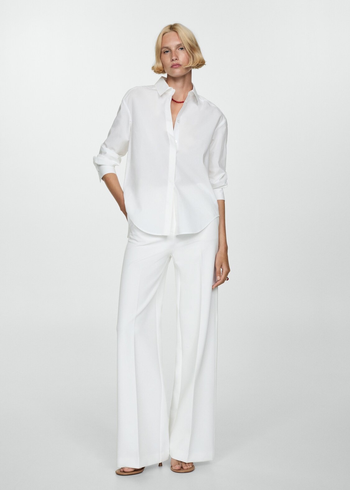 Lyocell shirt with hidden buttons women mango usa