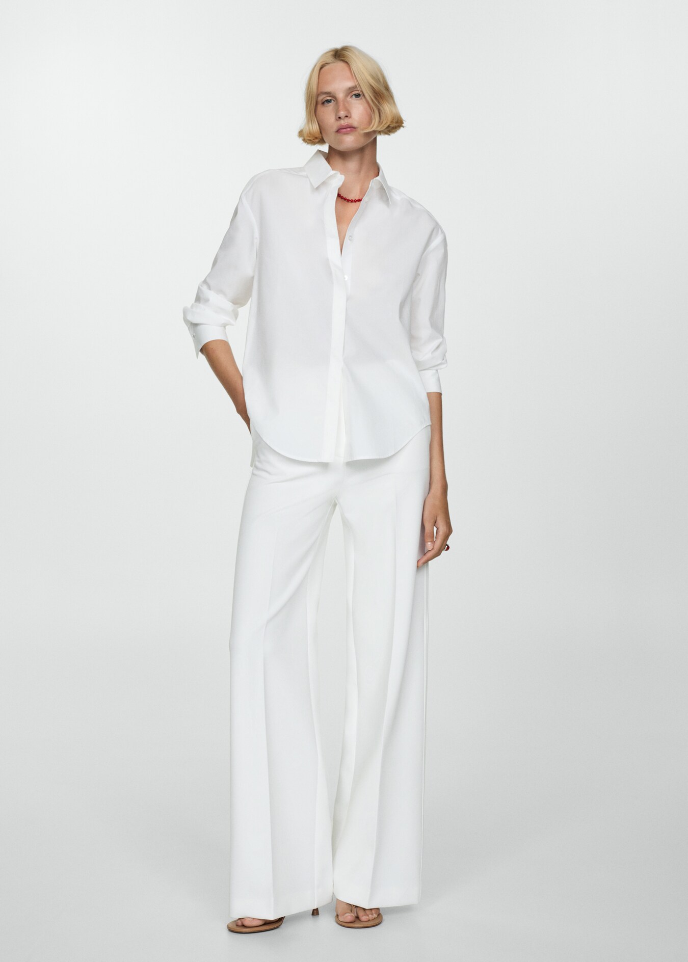 Lyocell shirt with hidden buttons women mango usa