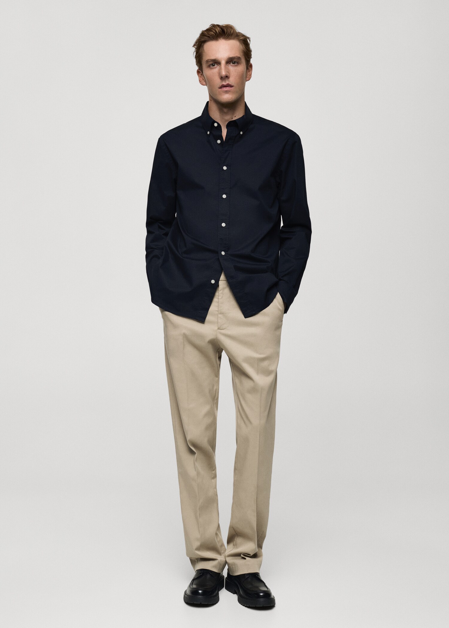 Regular fit cotton shirt - General plane