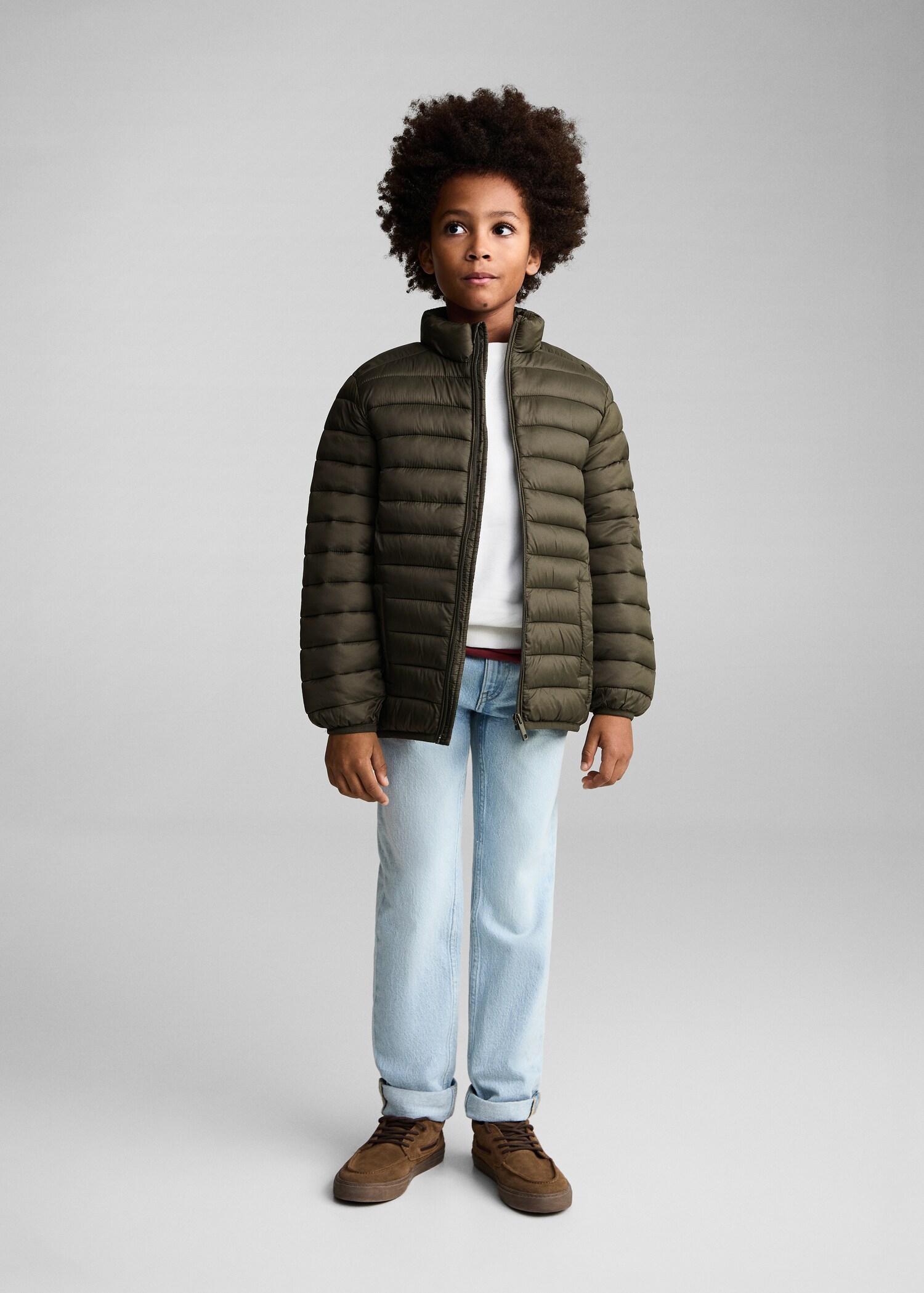 Anorak matelassé imperméable à losanges - Plan général