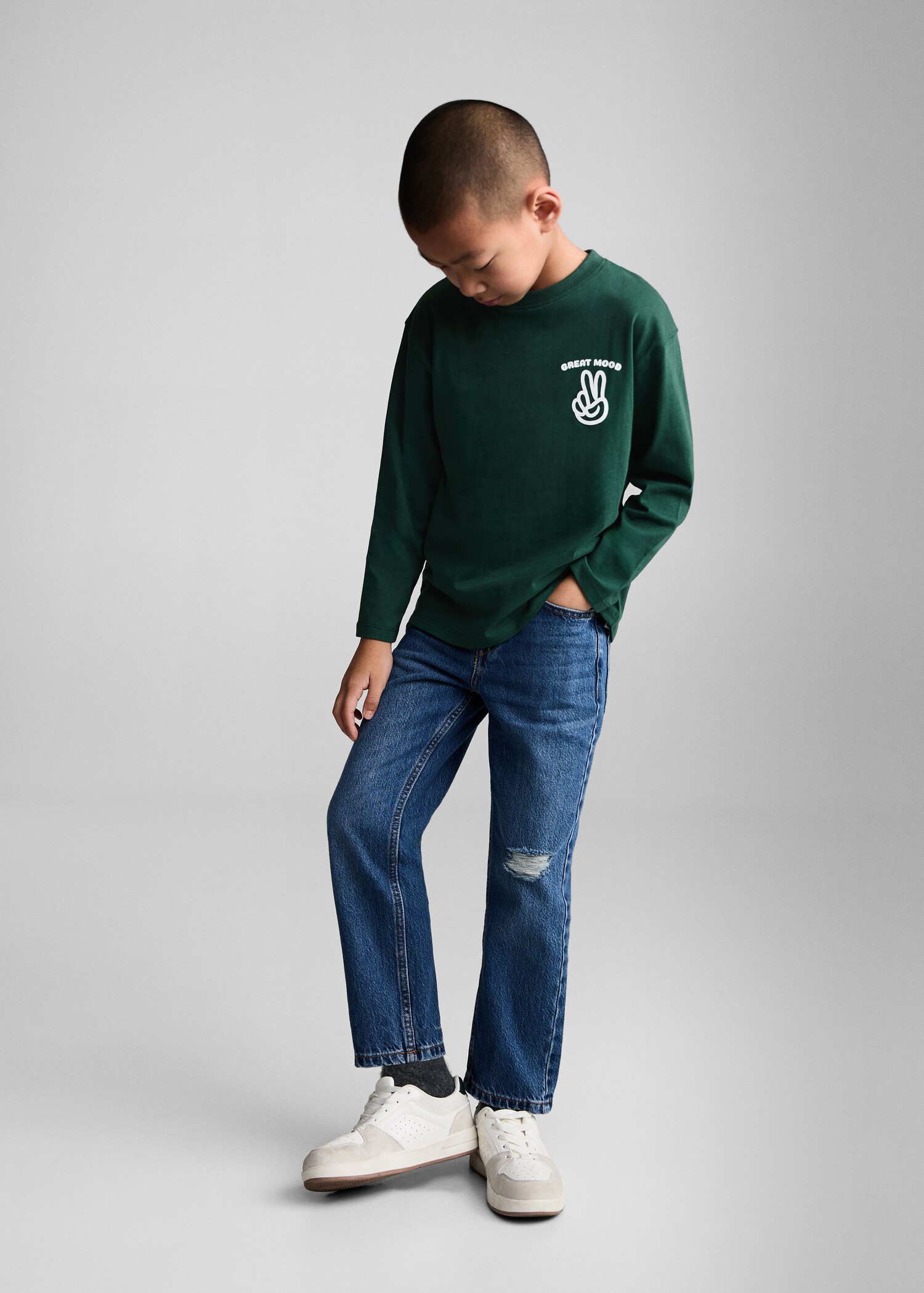 Printed long sleeve t-shirt - General plane