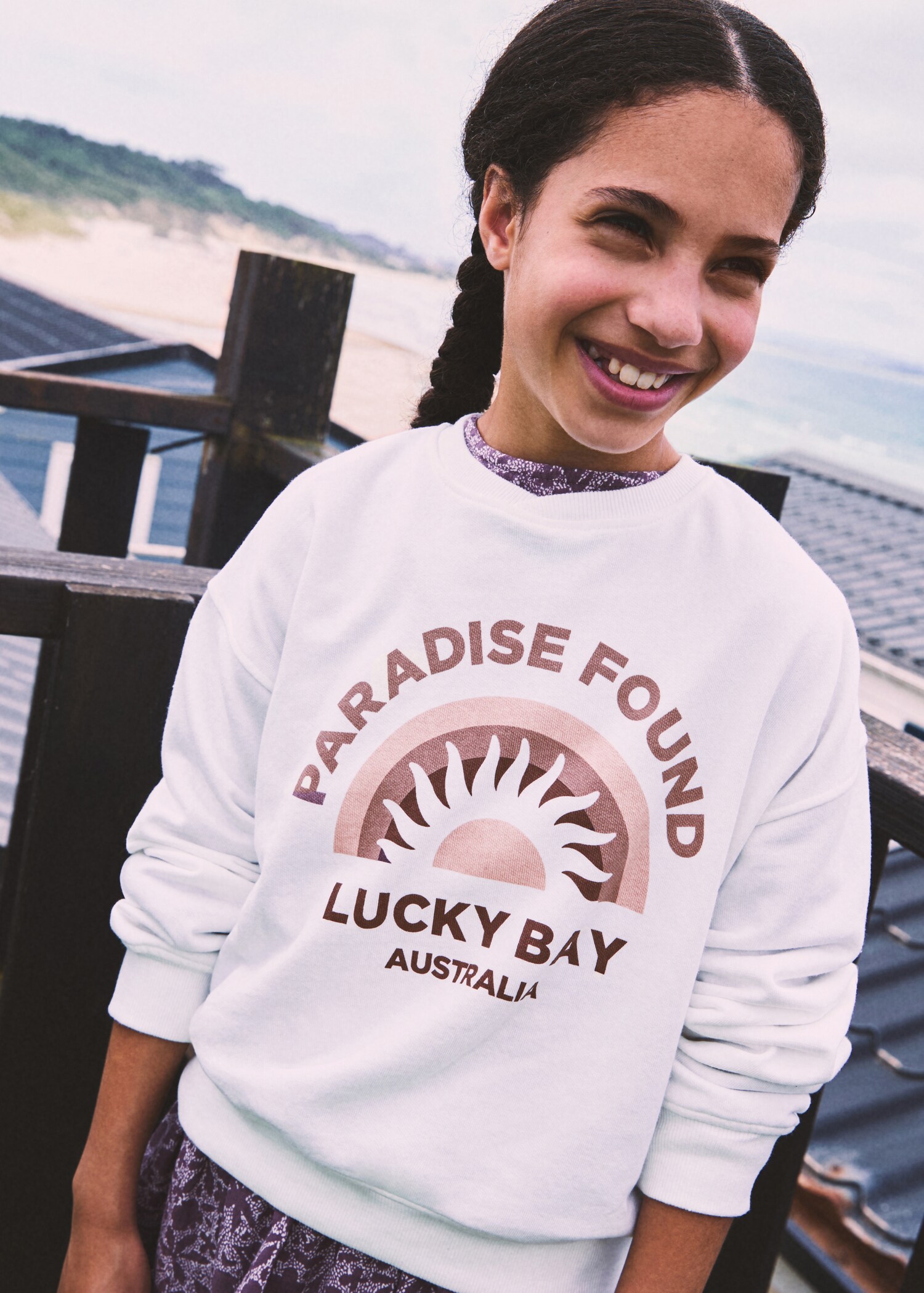 Surf printed sweatshirt