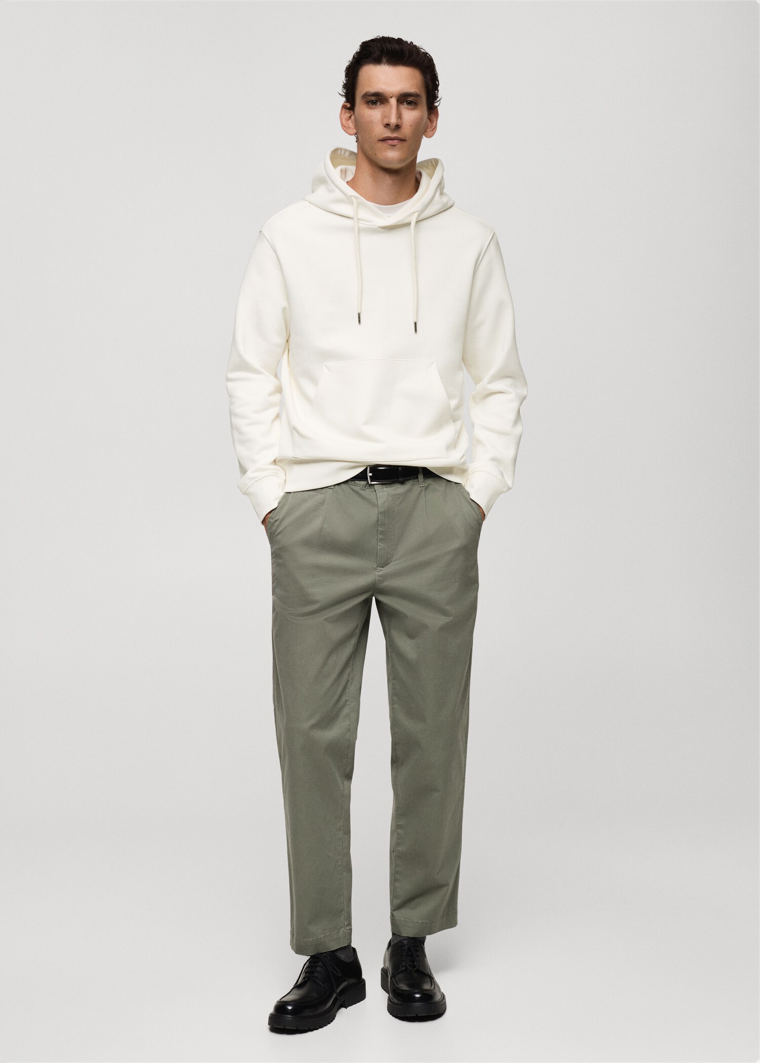 Sudadera algodón capucha regular fit - Plano general