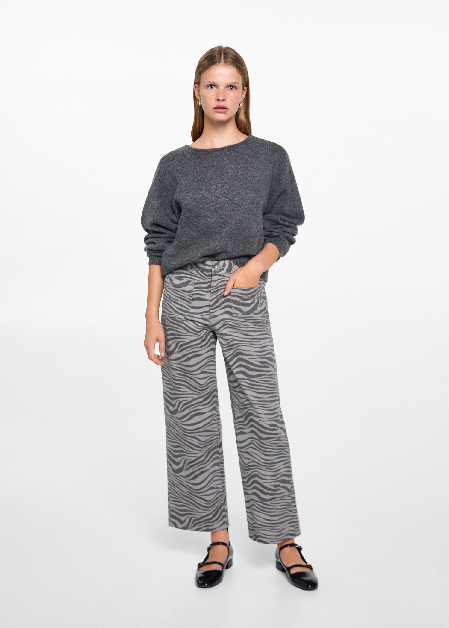 Pantalón estampado cebra - Plano general