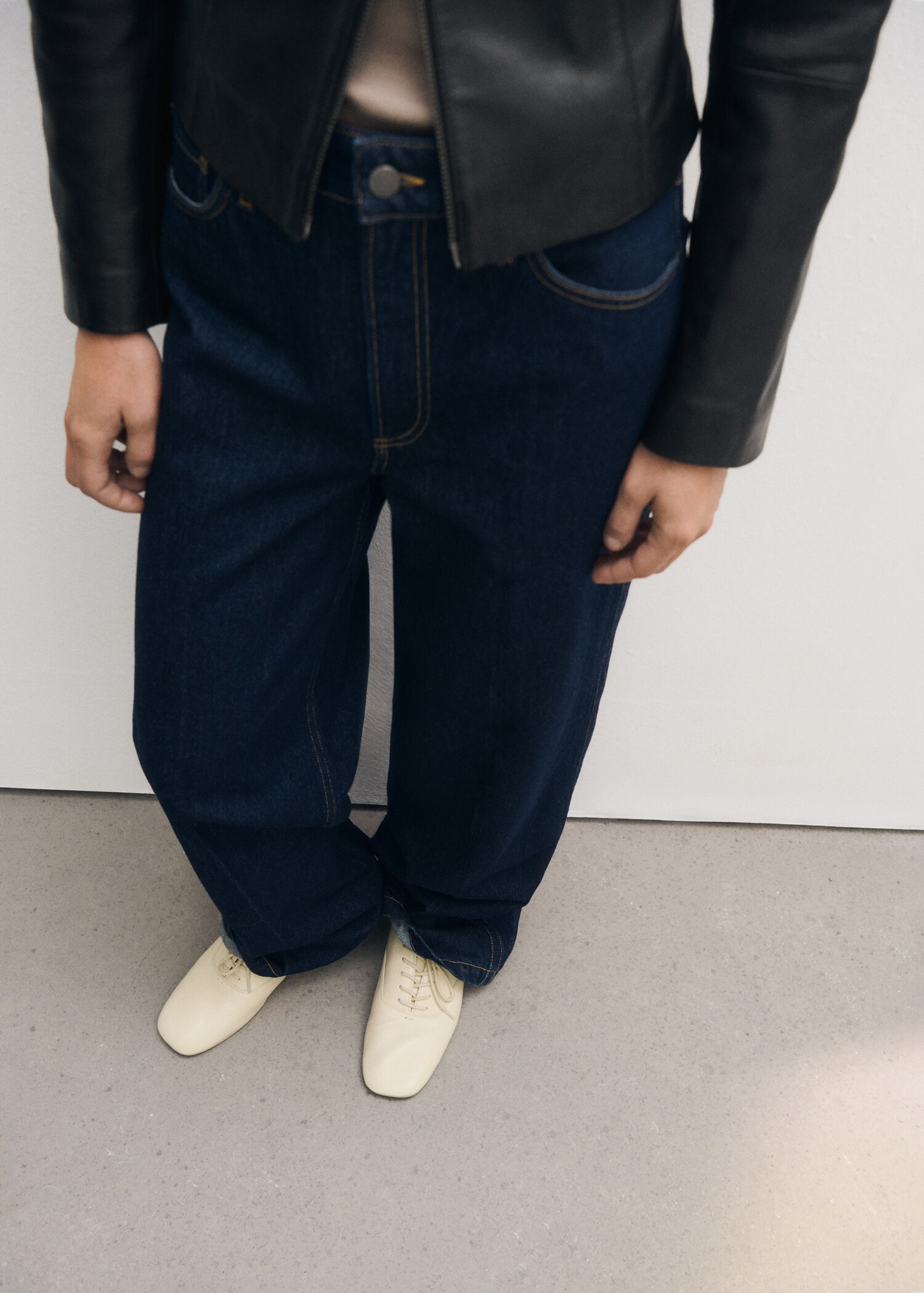 Leren veterschoenen - Overzichtstekening
