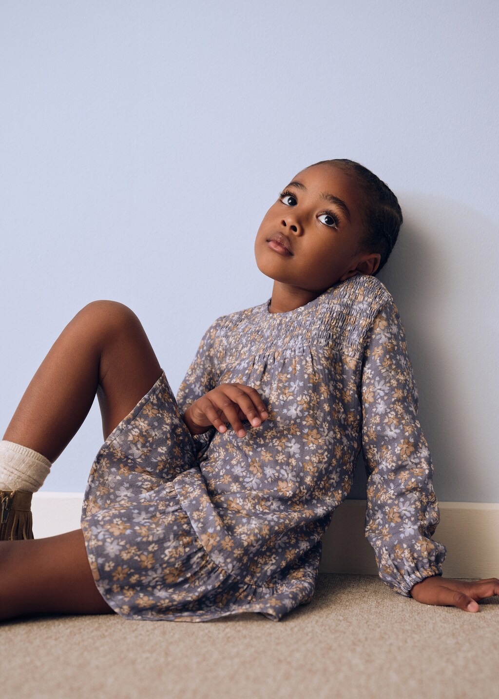 Mango Yellow Girls Dress