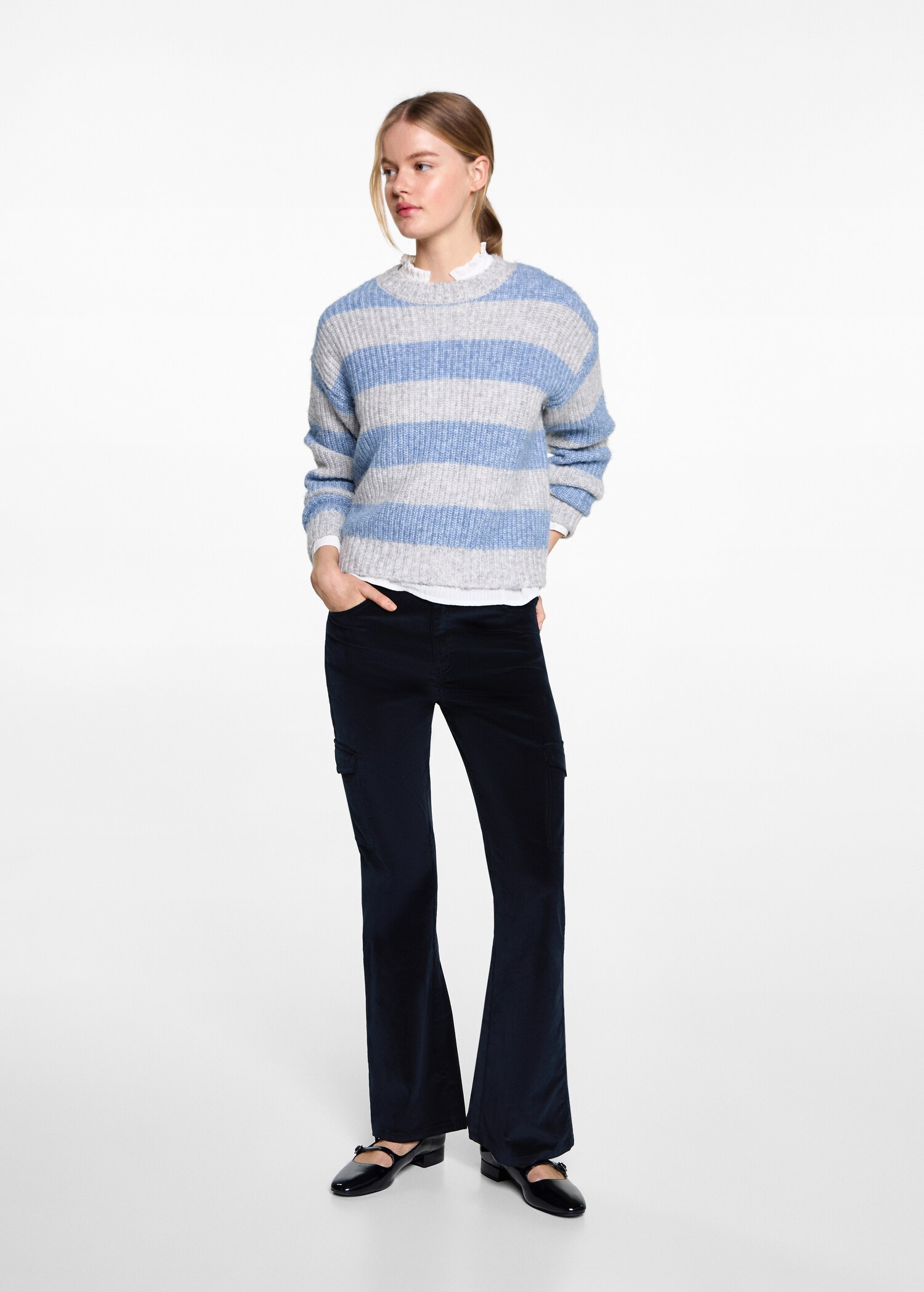 Pantalon velours milleraies poches - Plan général