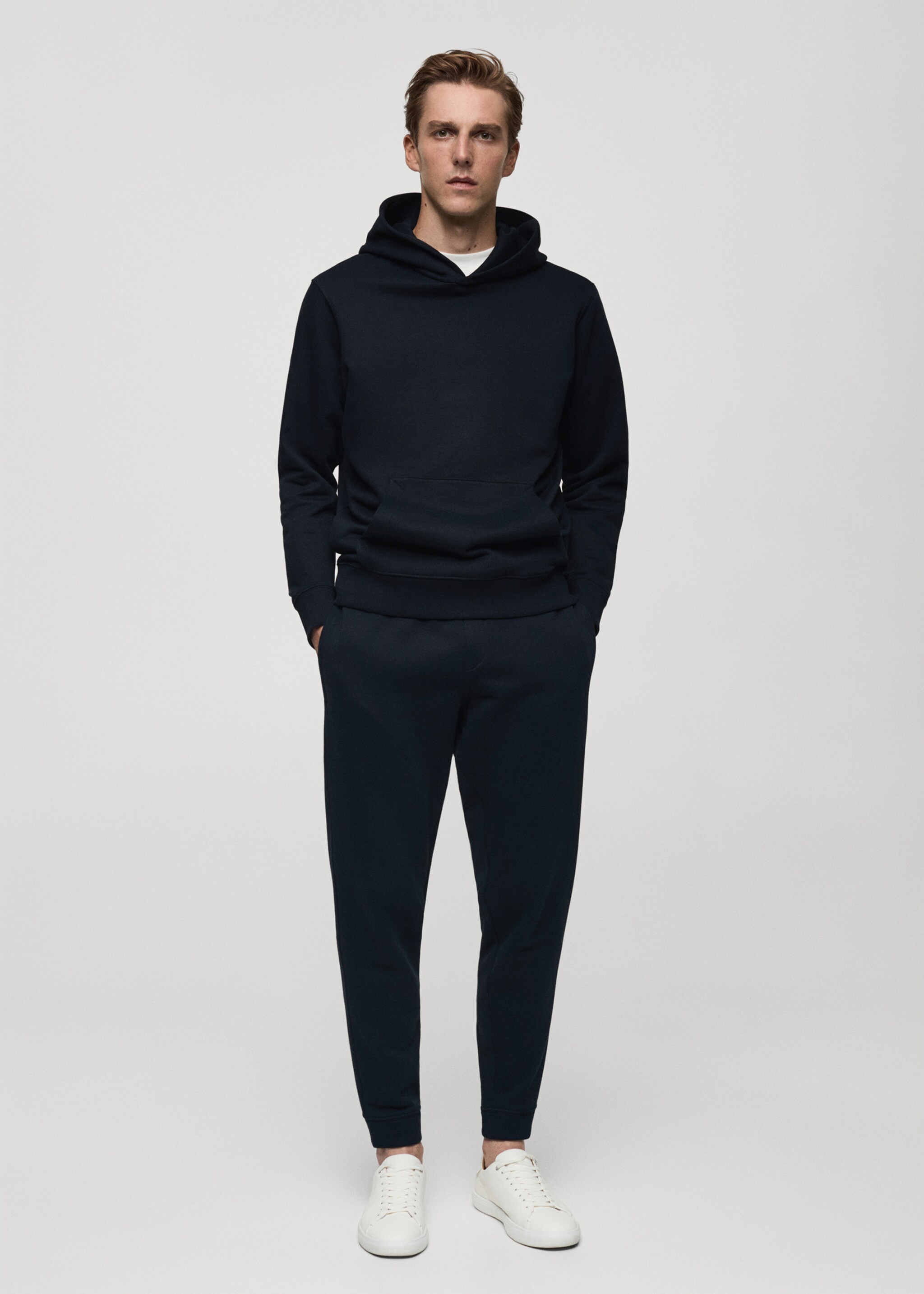 Sudadera algodón canguro capucha - Plano general