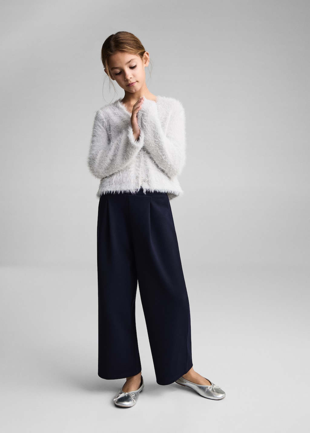 Pleated culottes trousers Kids MANGO United Kingdom