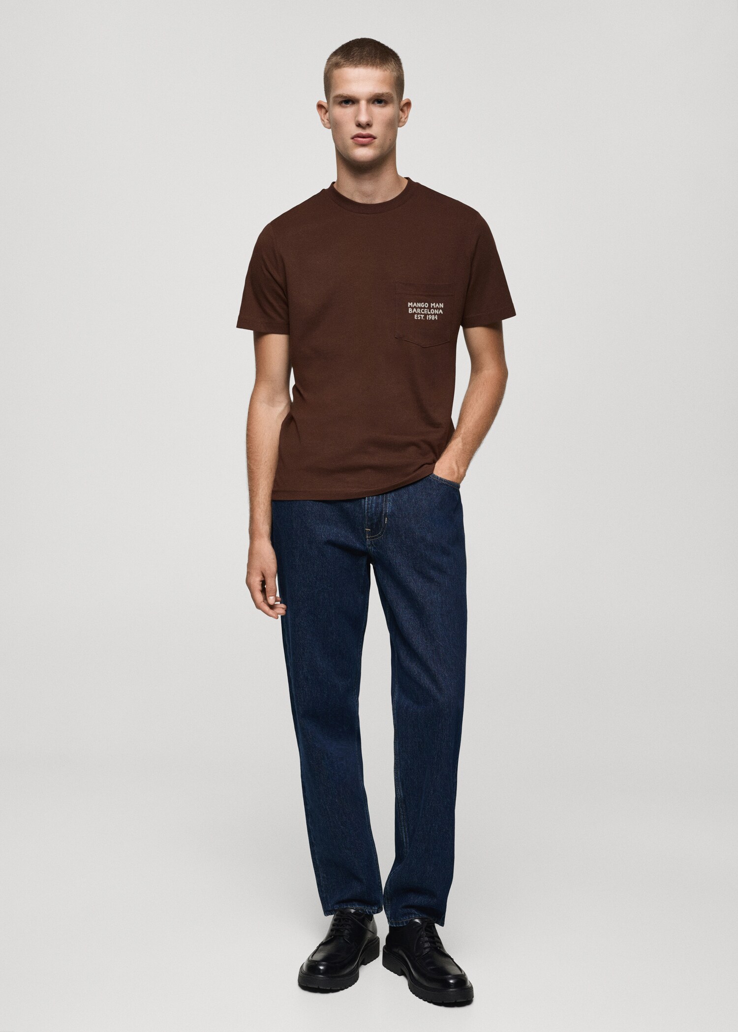 T-shirt 100 % coton texte - Plan général