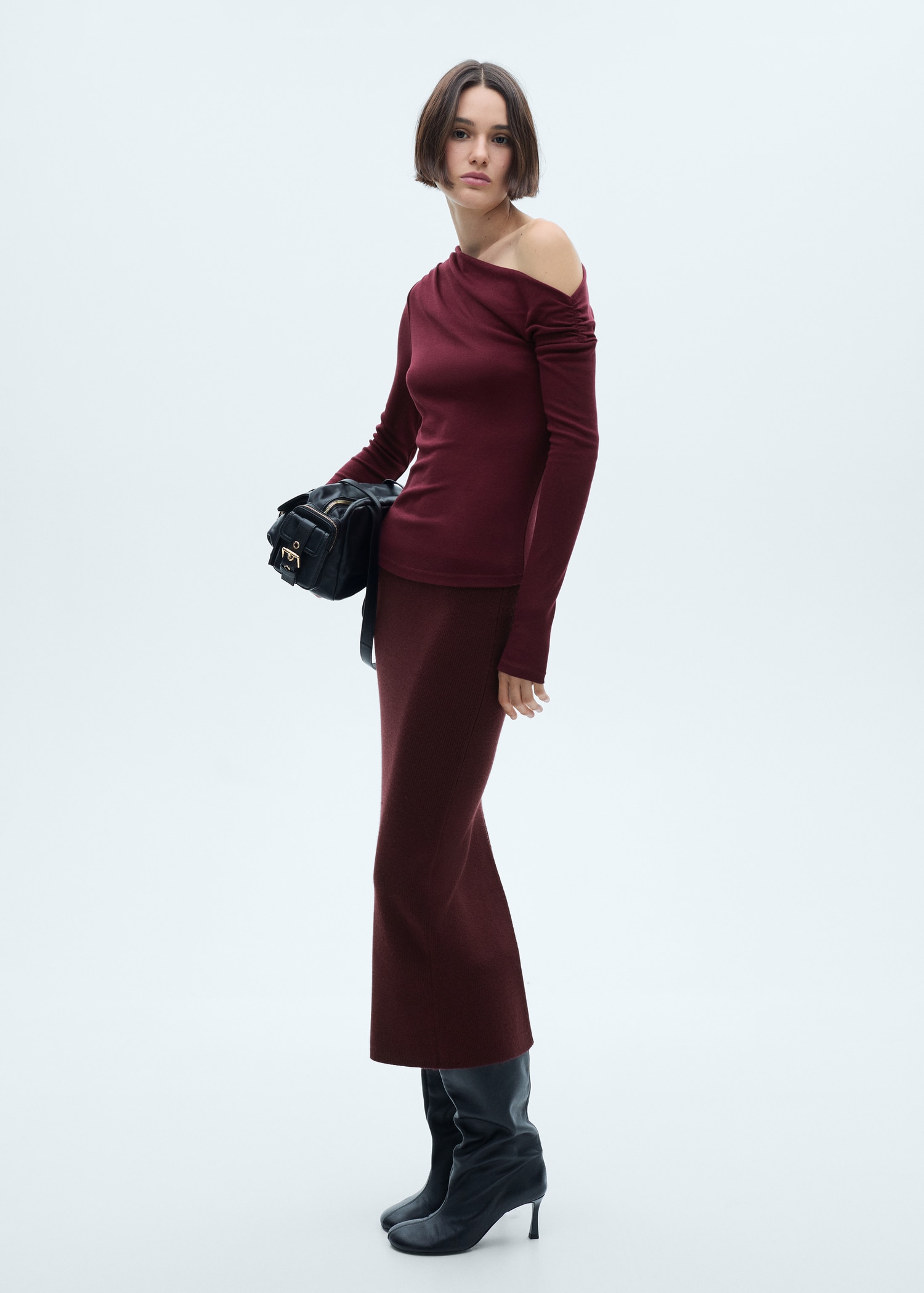Draped asymmetrical T-shirt - General plane