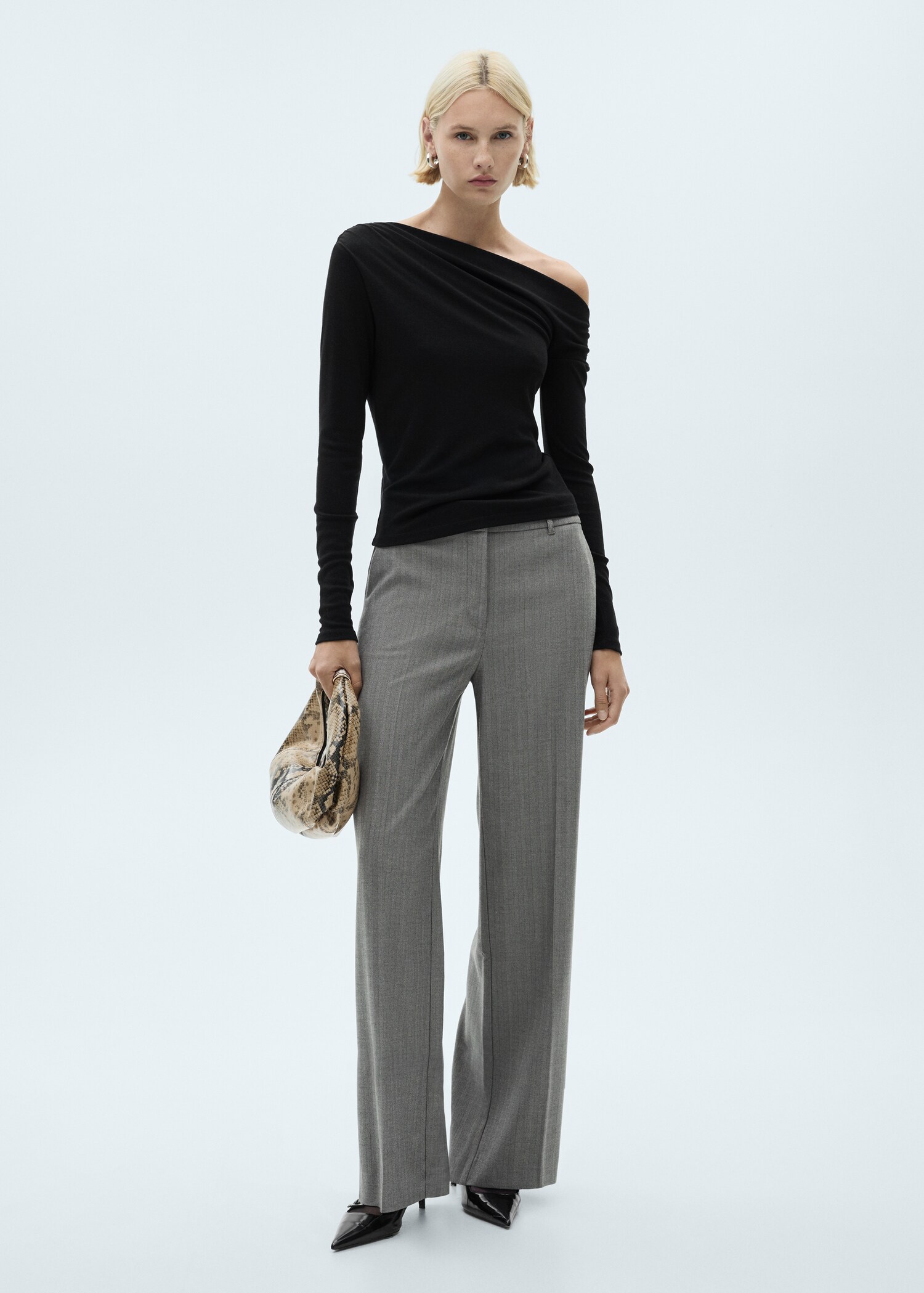 Draped asymmetrical T-shirt - General plane