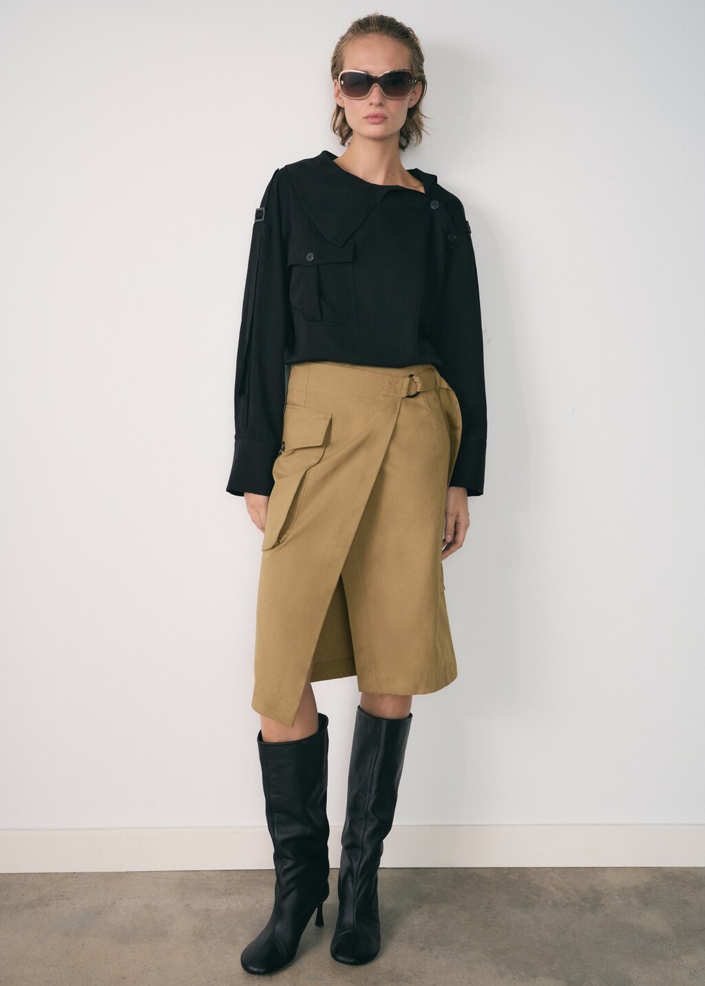 Midirok met cargozakken Dames MANGO Nederland