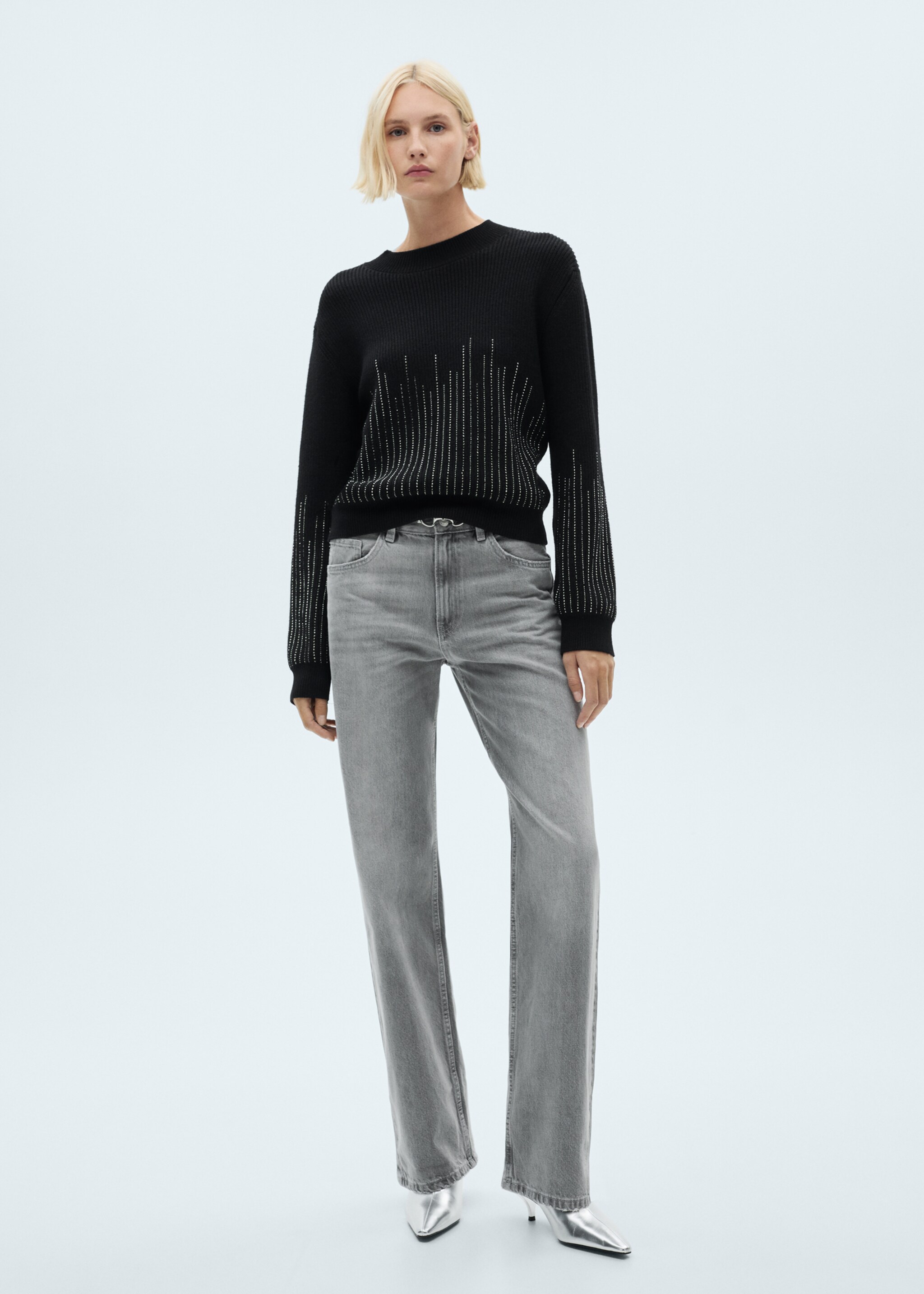 Pull-over détails strass - Plan général