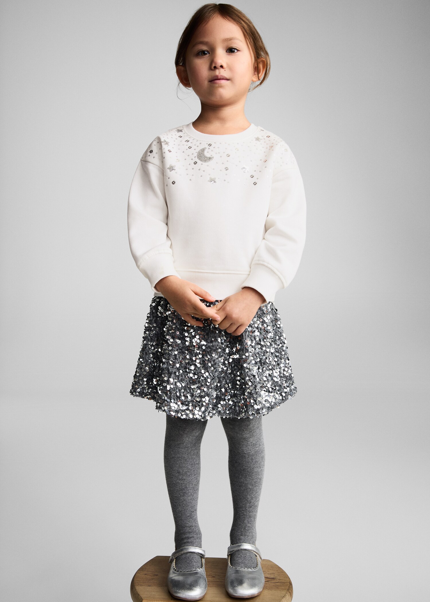 Sequin detail sweatshirt - General plane