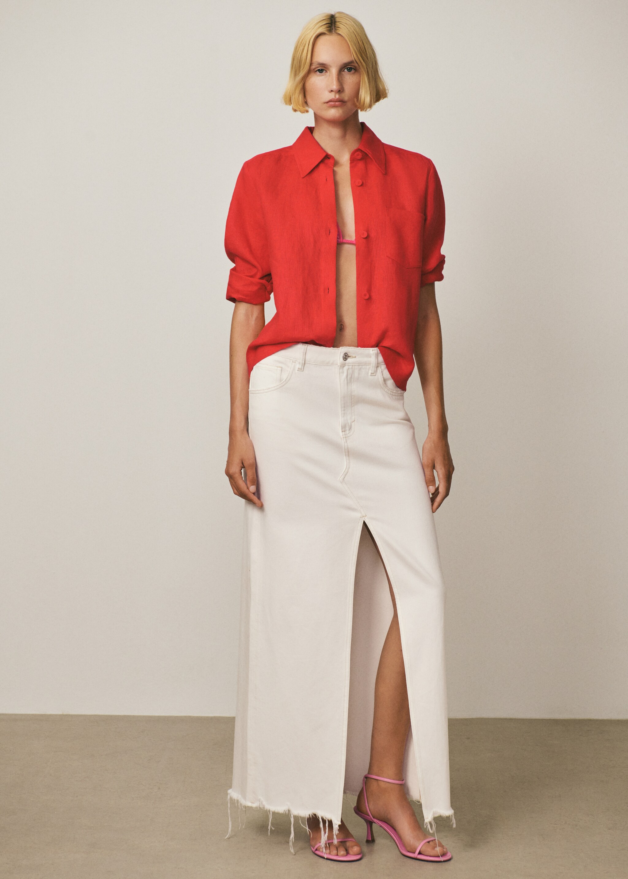 Sandales lanières boucle - Plan général, Rose. Ref: 77030364-00.