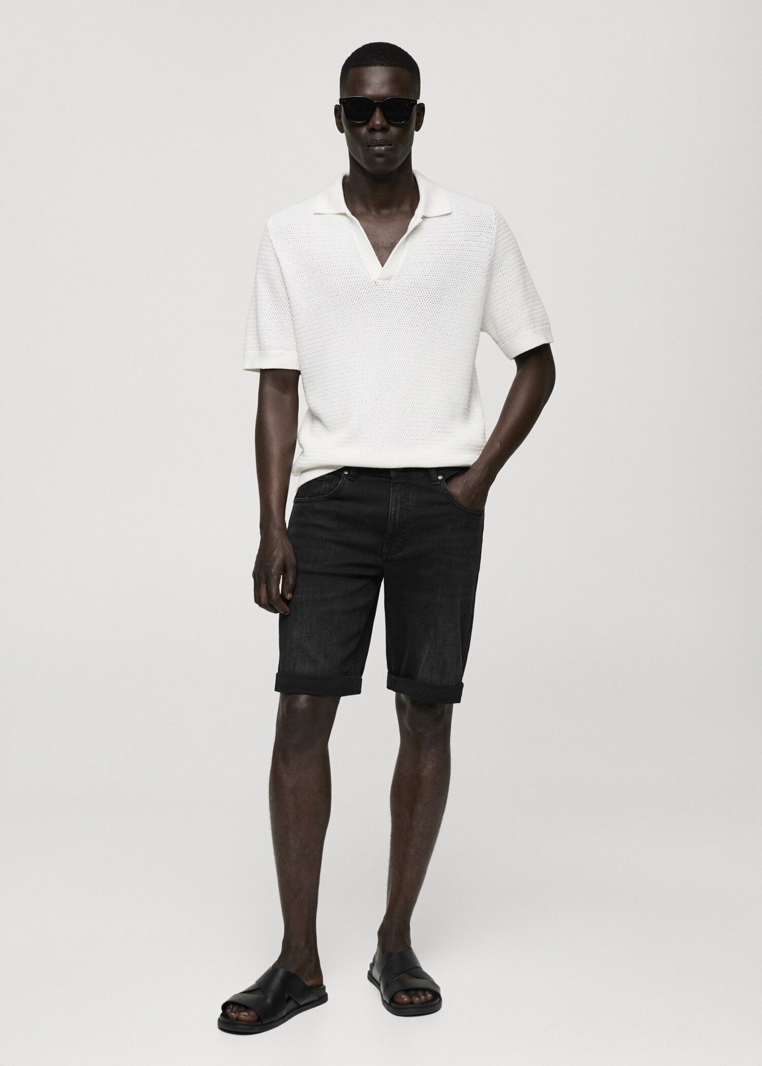 Jeansbermudas slim fit - Allmän bild