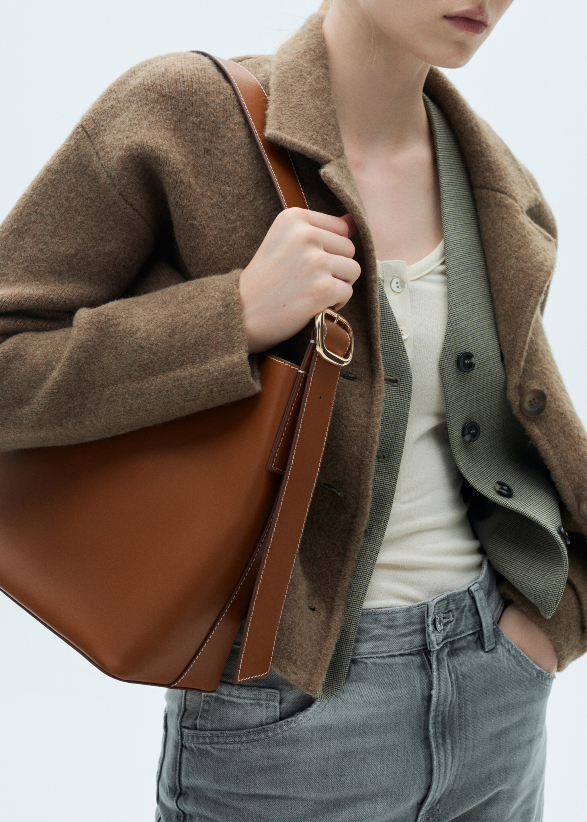 Sac shopper cuir - Plan général