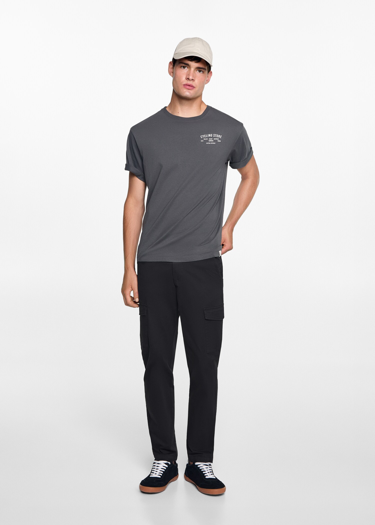 Pantalon cargo coton - Plan général