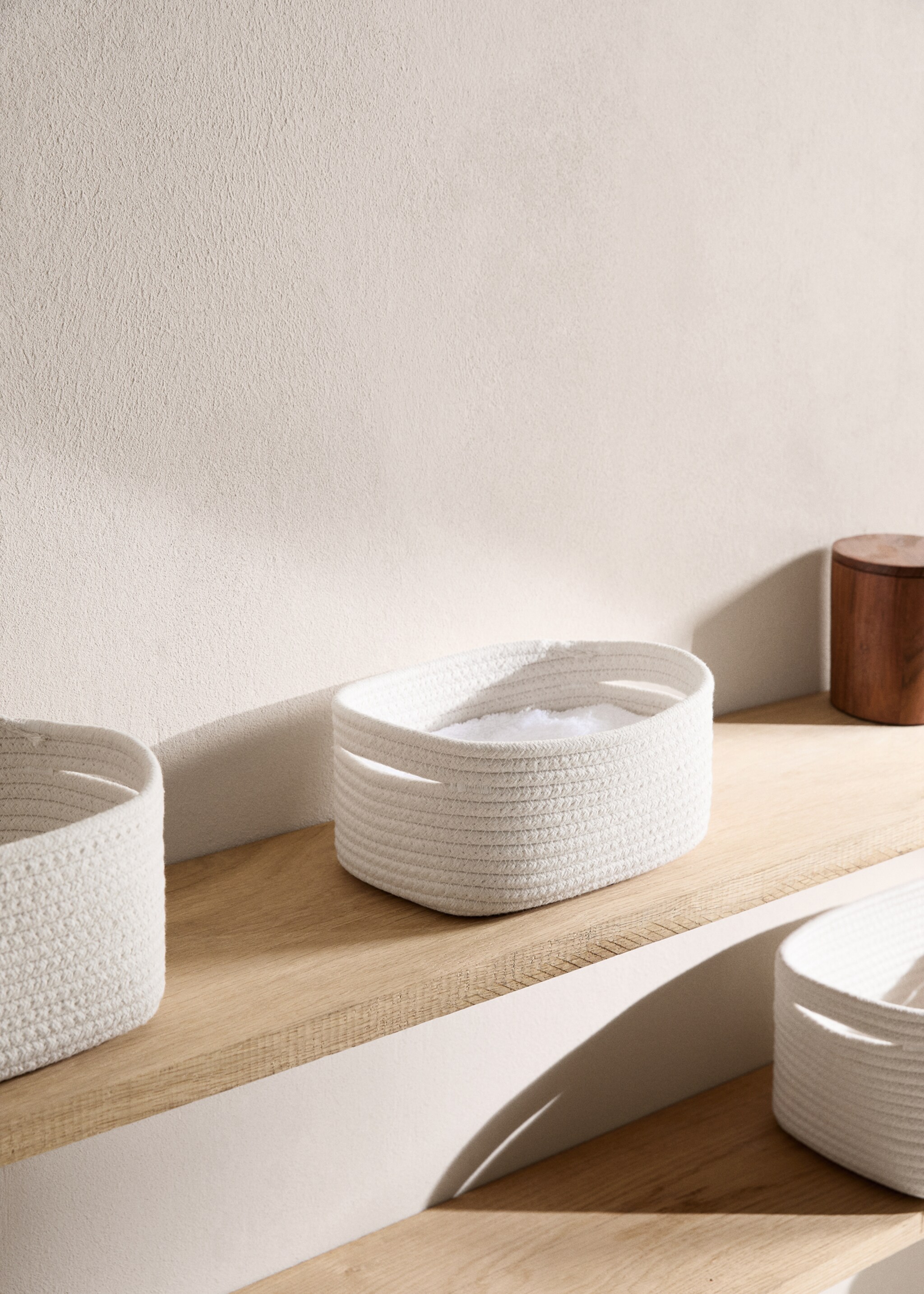 Small cotton storage basket - General plane