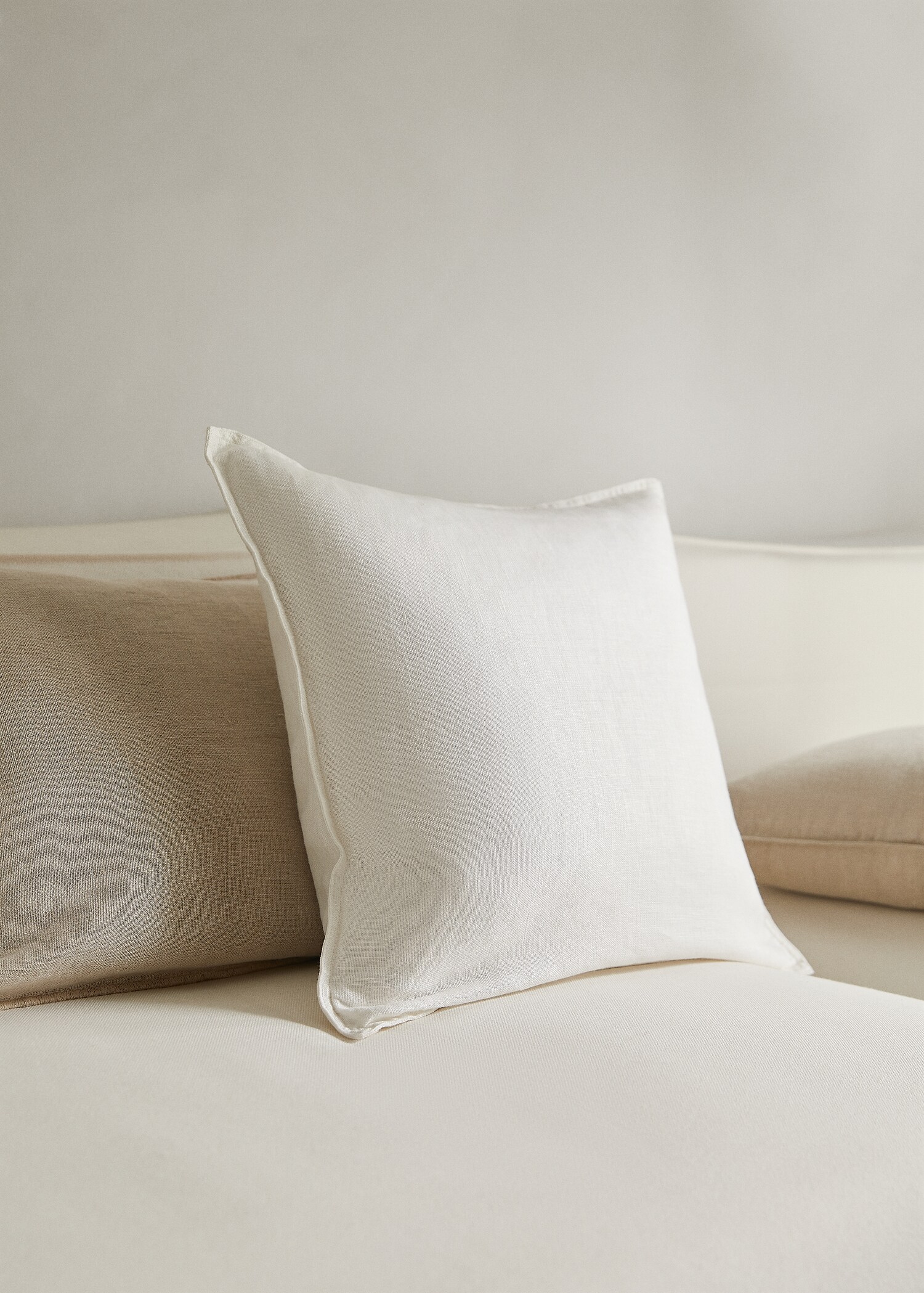 100% linen cushion case 45x45cm - General plane