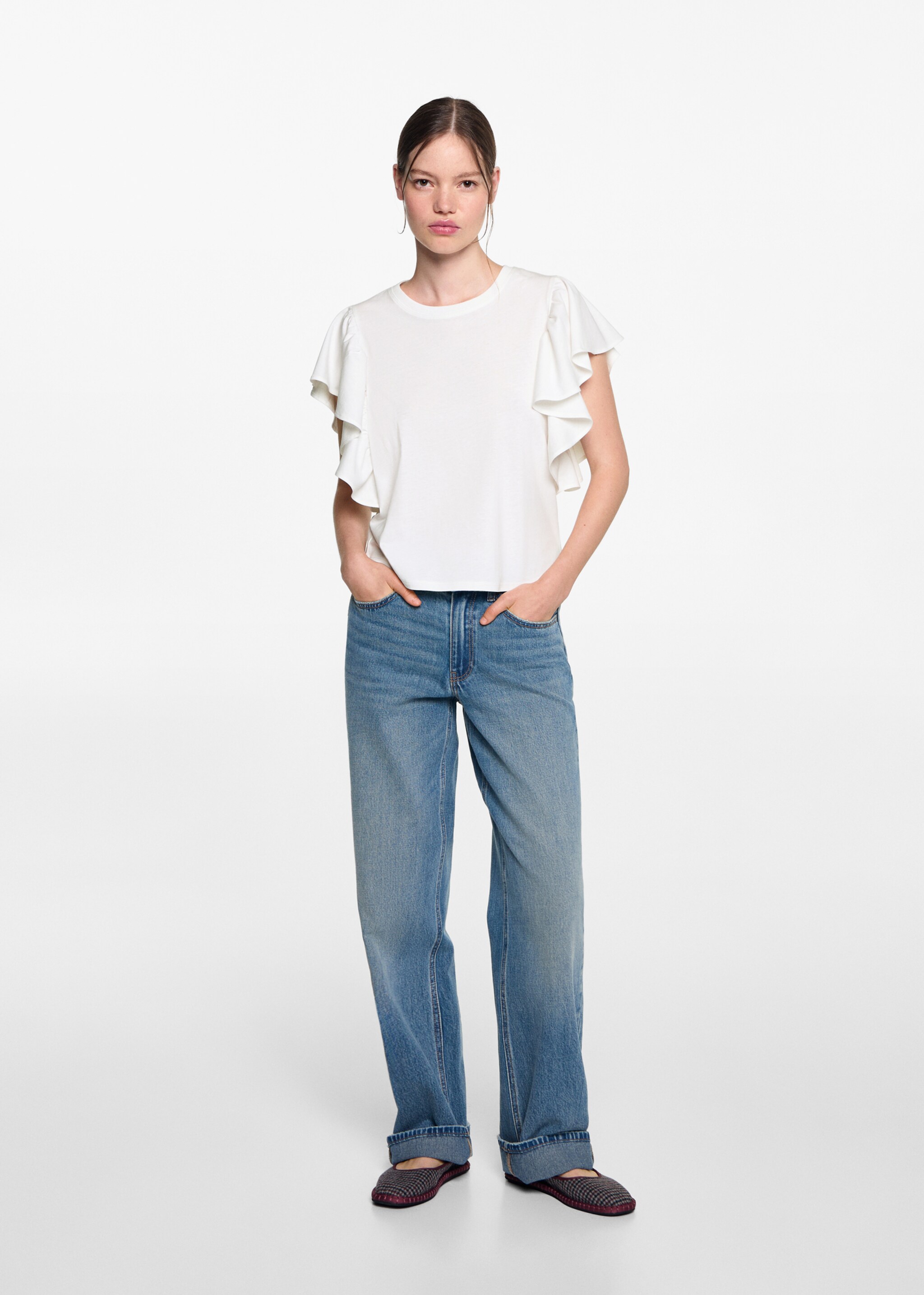 Frills cotton t-shirt - General plane