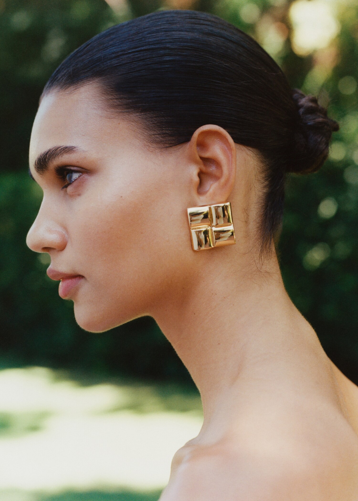 Boucles d'oreilles géométriques relief - Plan général