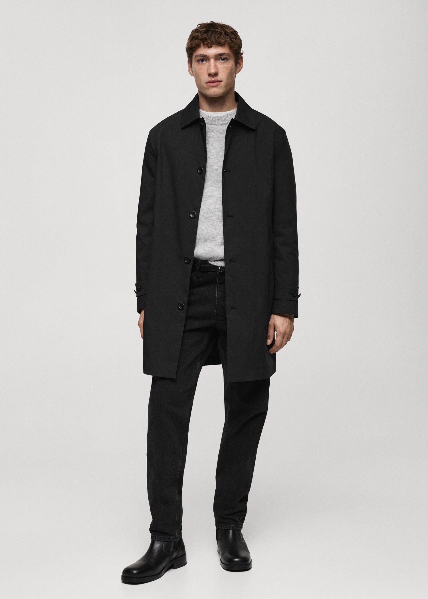 Classic water-repellent trench coat - General plane