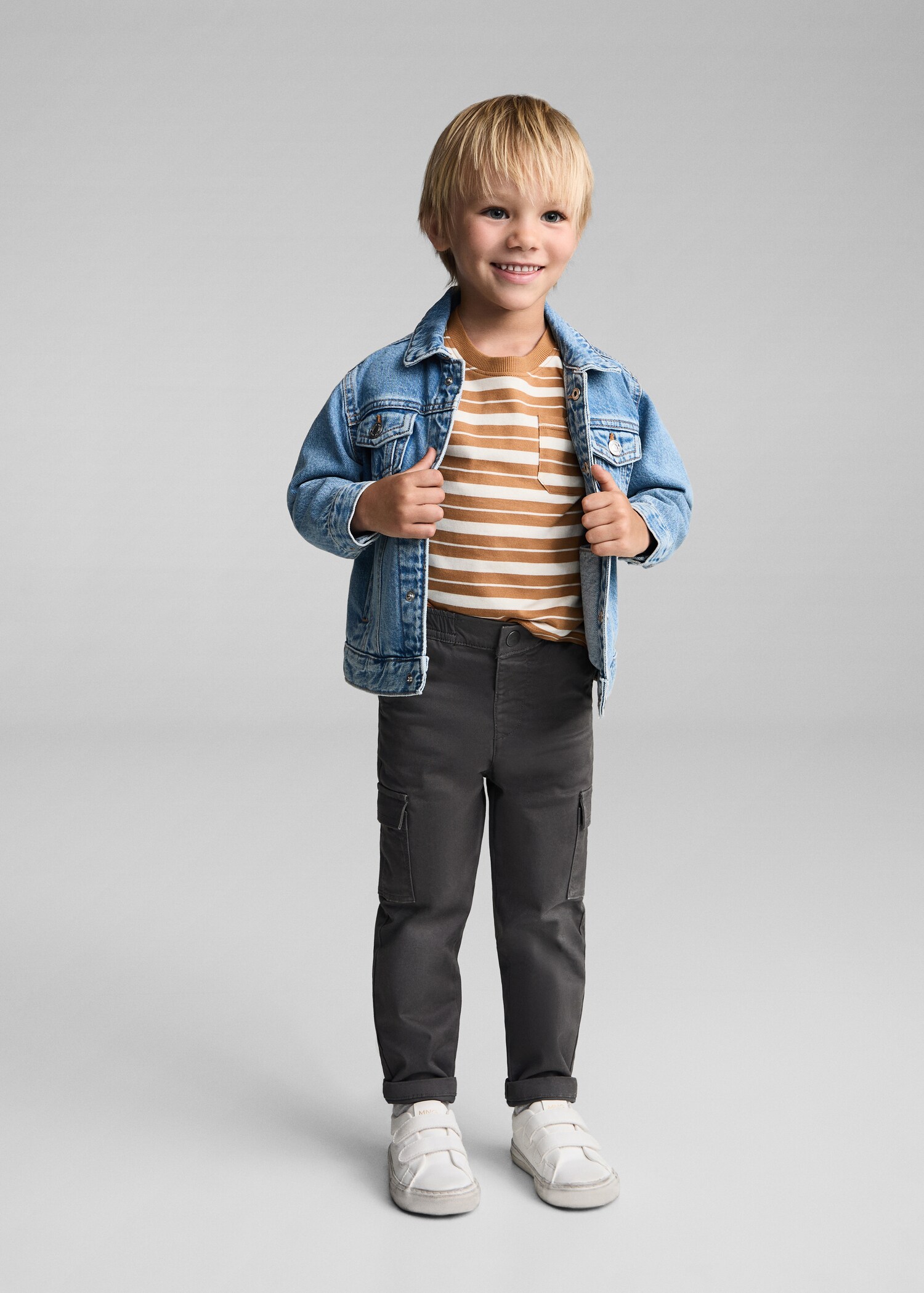 Pantalon cargo taille élastique - Plan général
