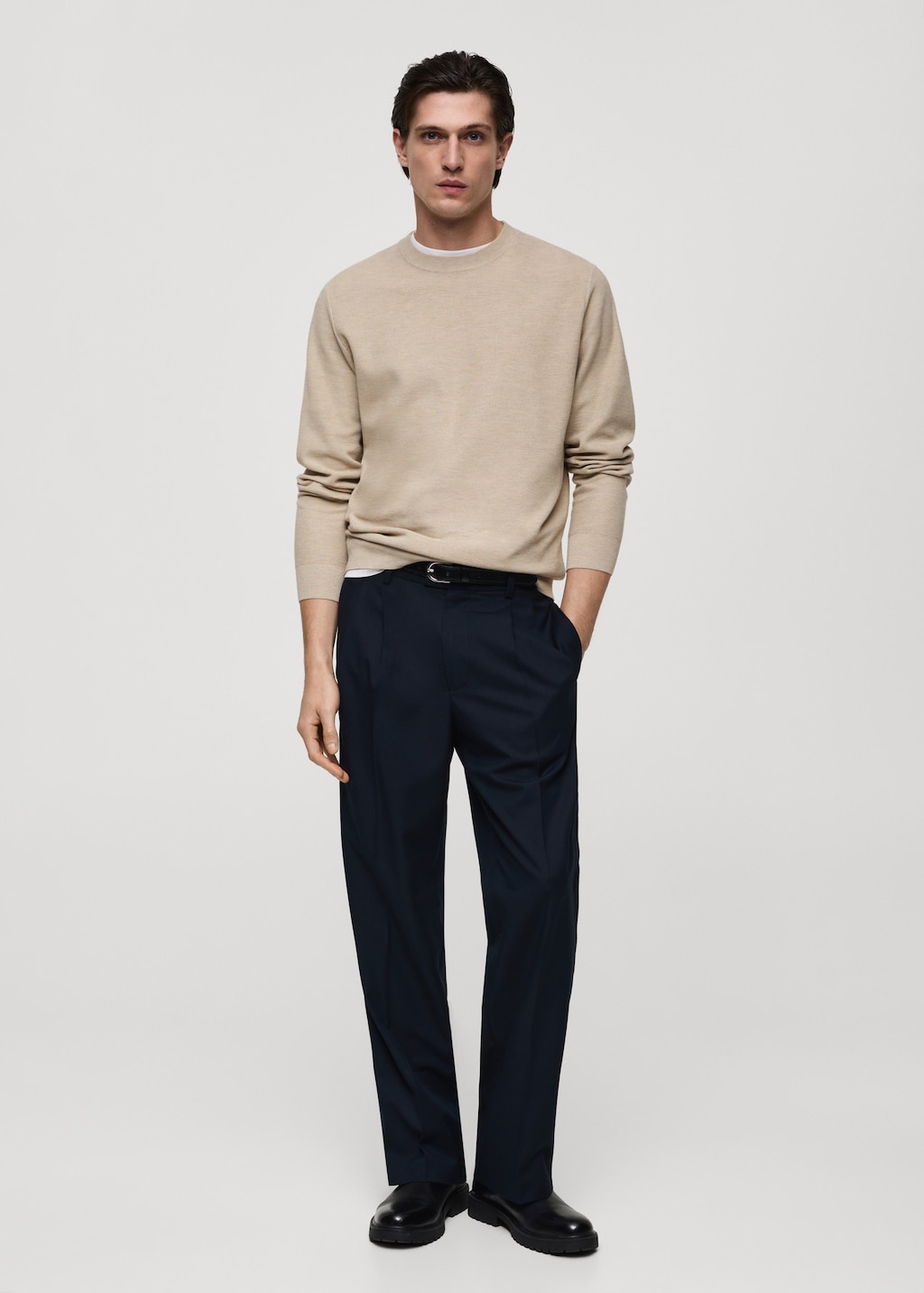 Pull over maille fine coton