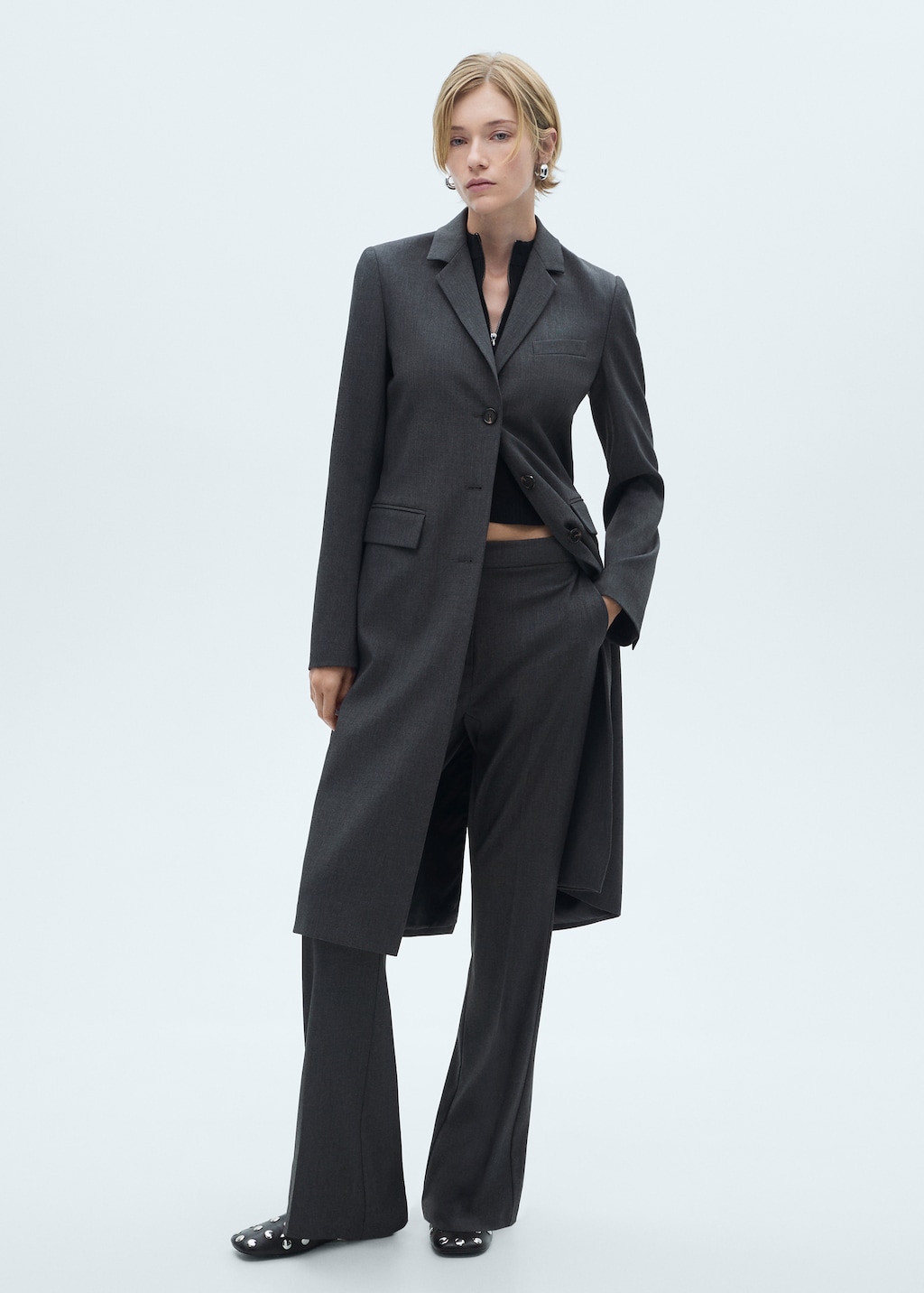 Long tailored jacket best sale