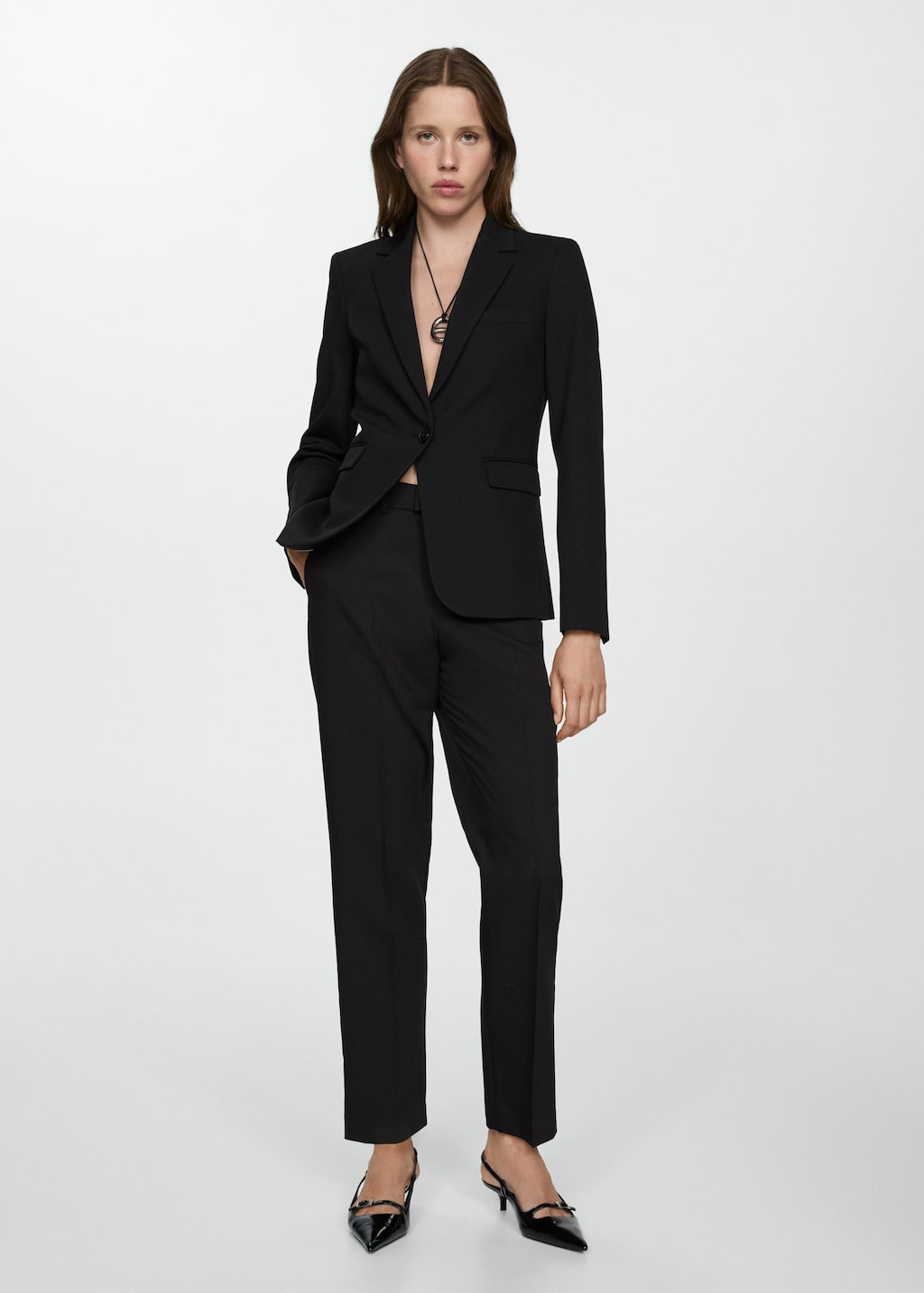 Fitted blazer jacket discount