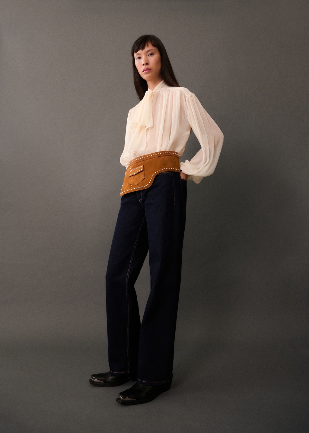 Blusa manga abullonada mango new arrivals