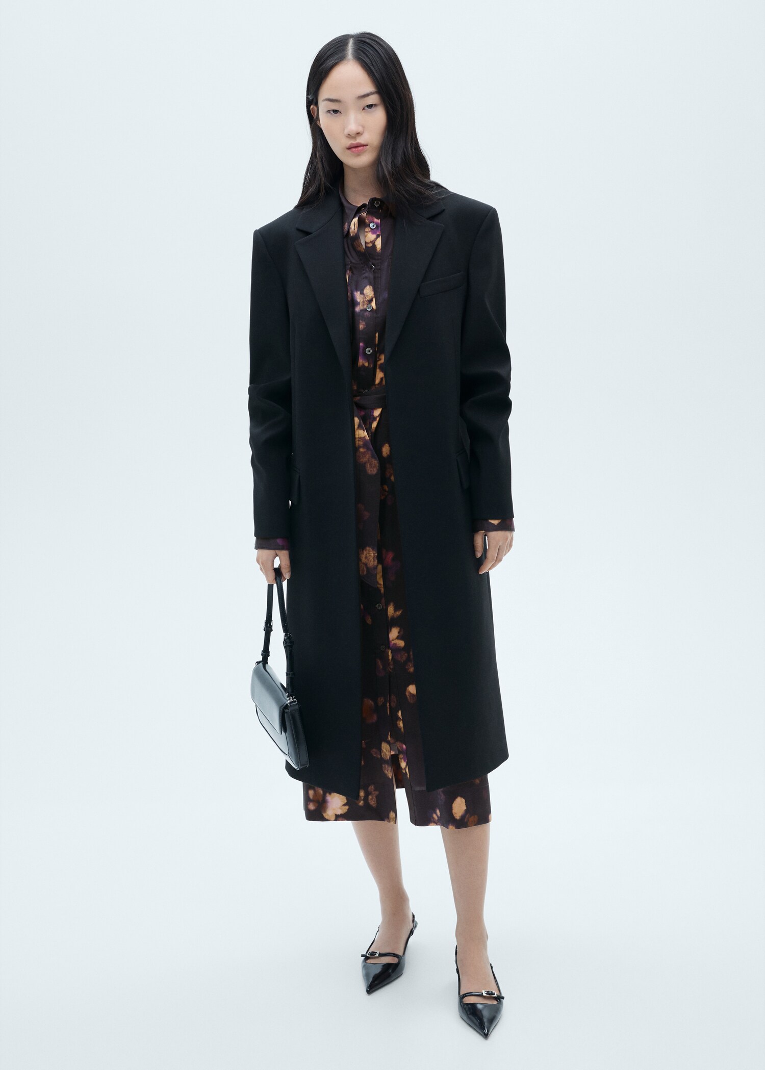 Printed shirt dress - General plane