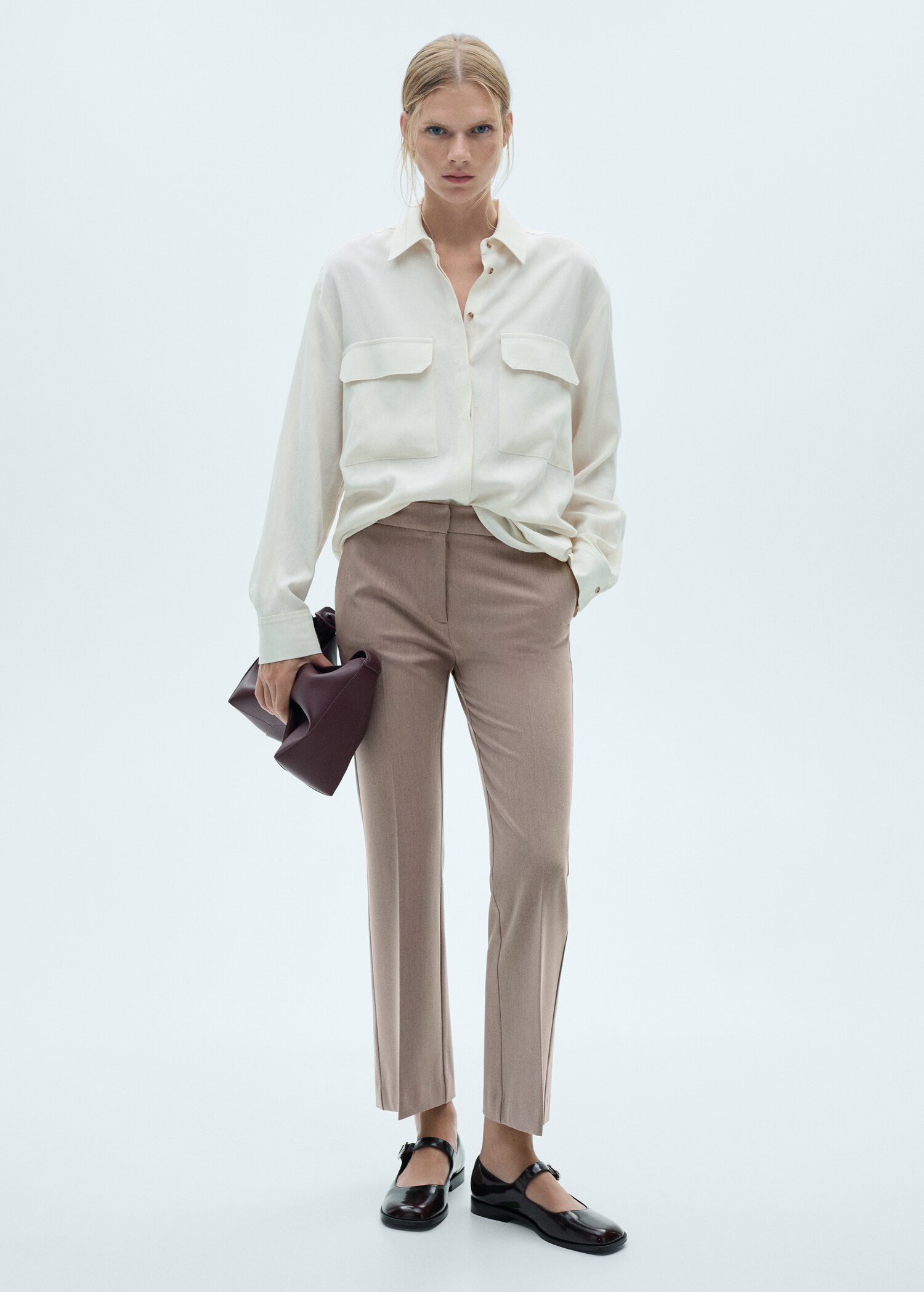 Flared flowing pants - General plane