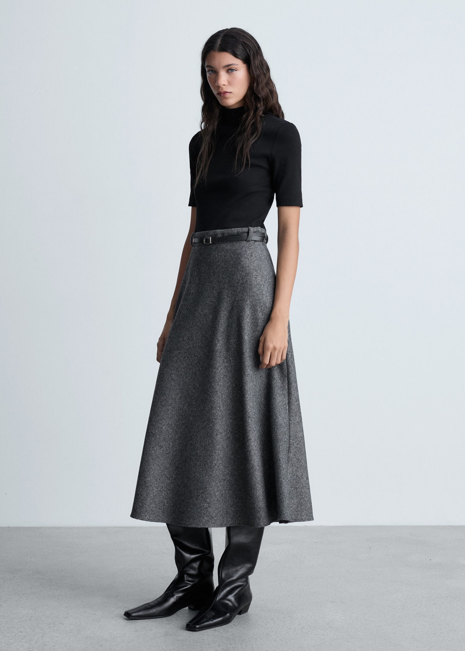 Robe combinée col montant - Plan général