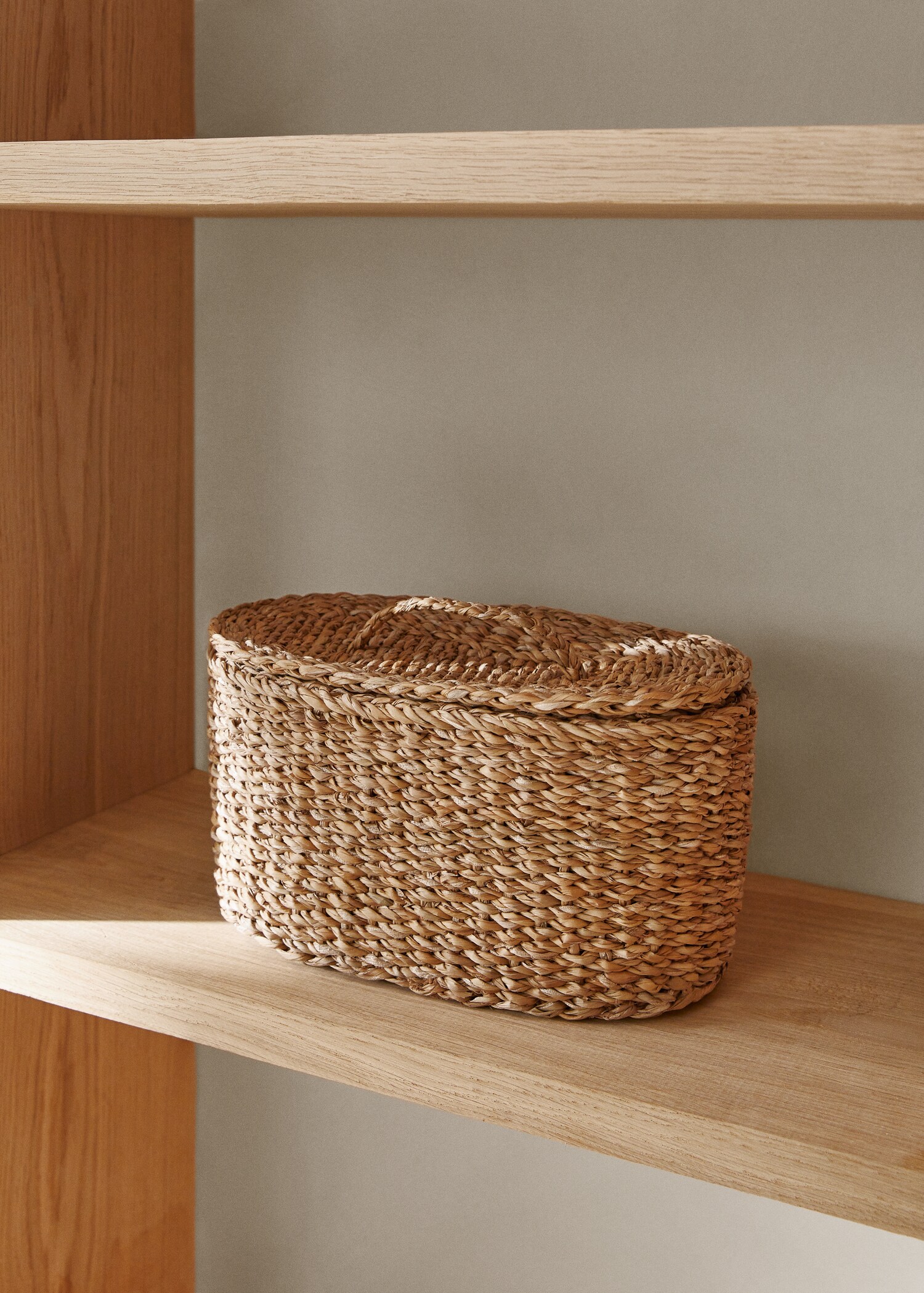 Petit panier ovale fibres naturelles - Plan général