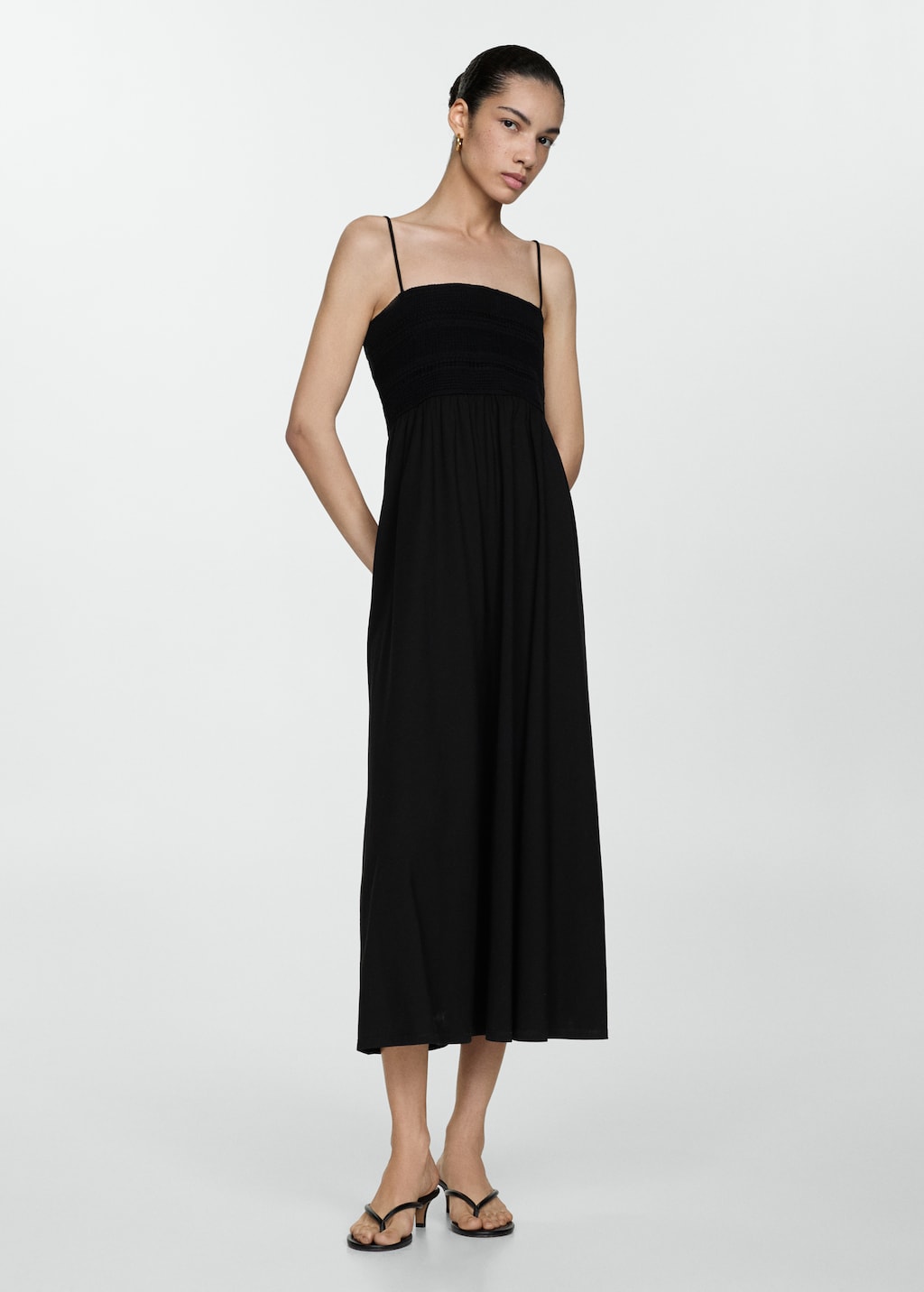 Mango dresses midi hotsell