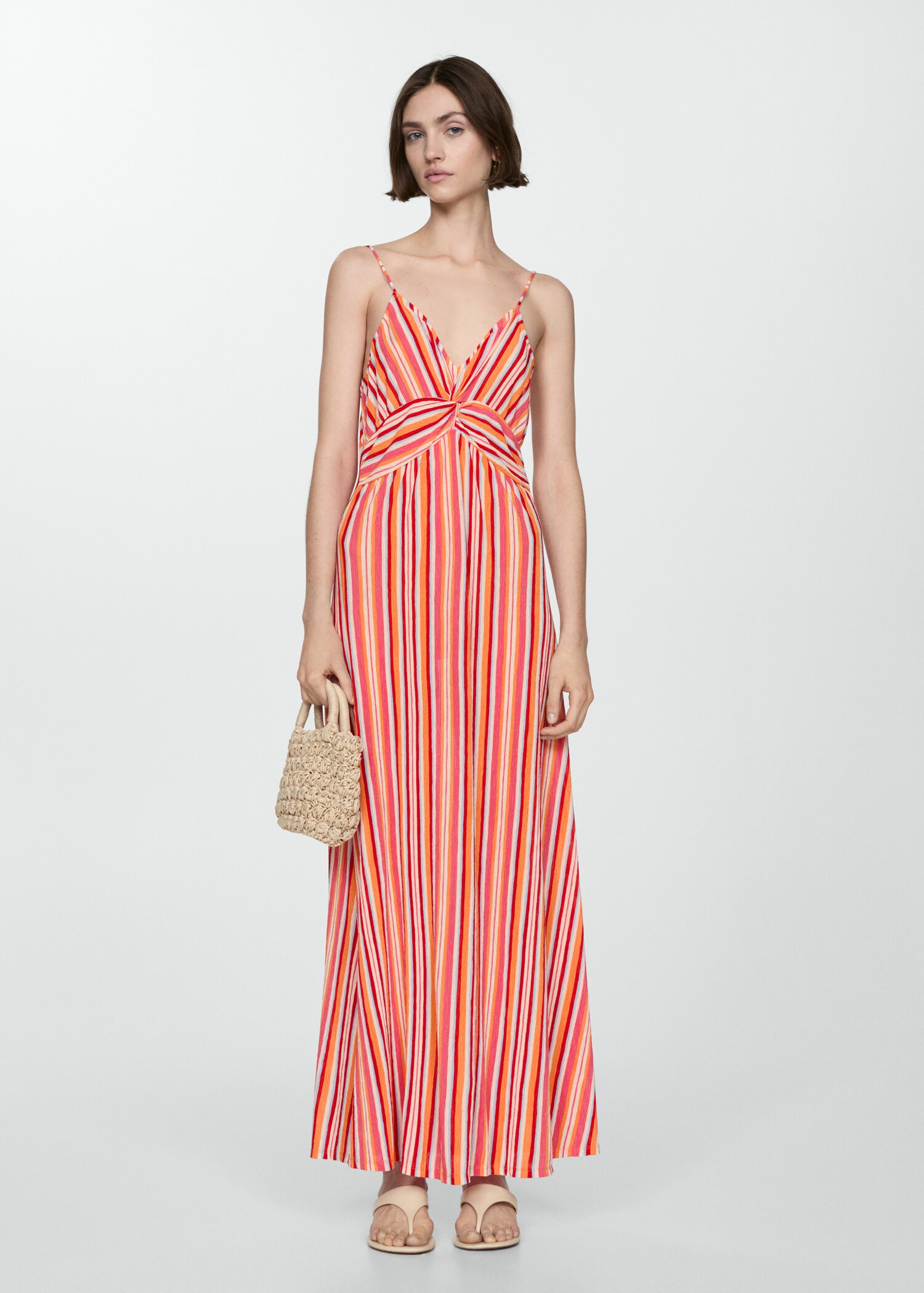 Stripped print dress - General plane
